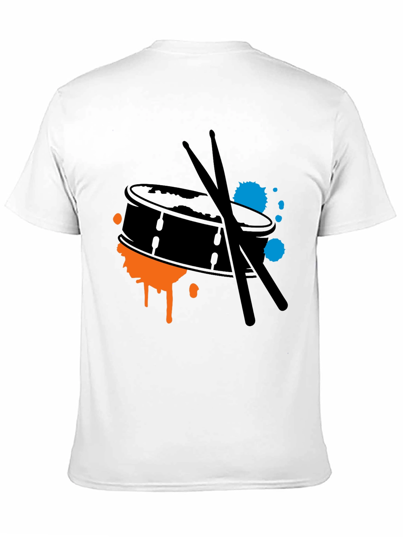 Drum Kit Splash Graphic Tee - Black