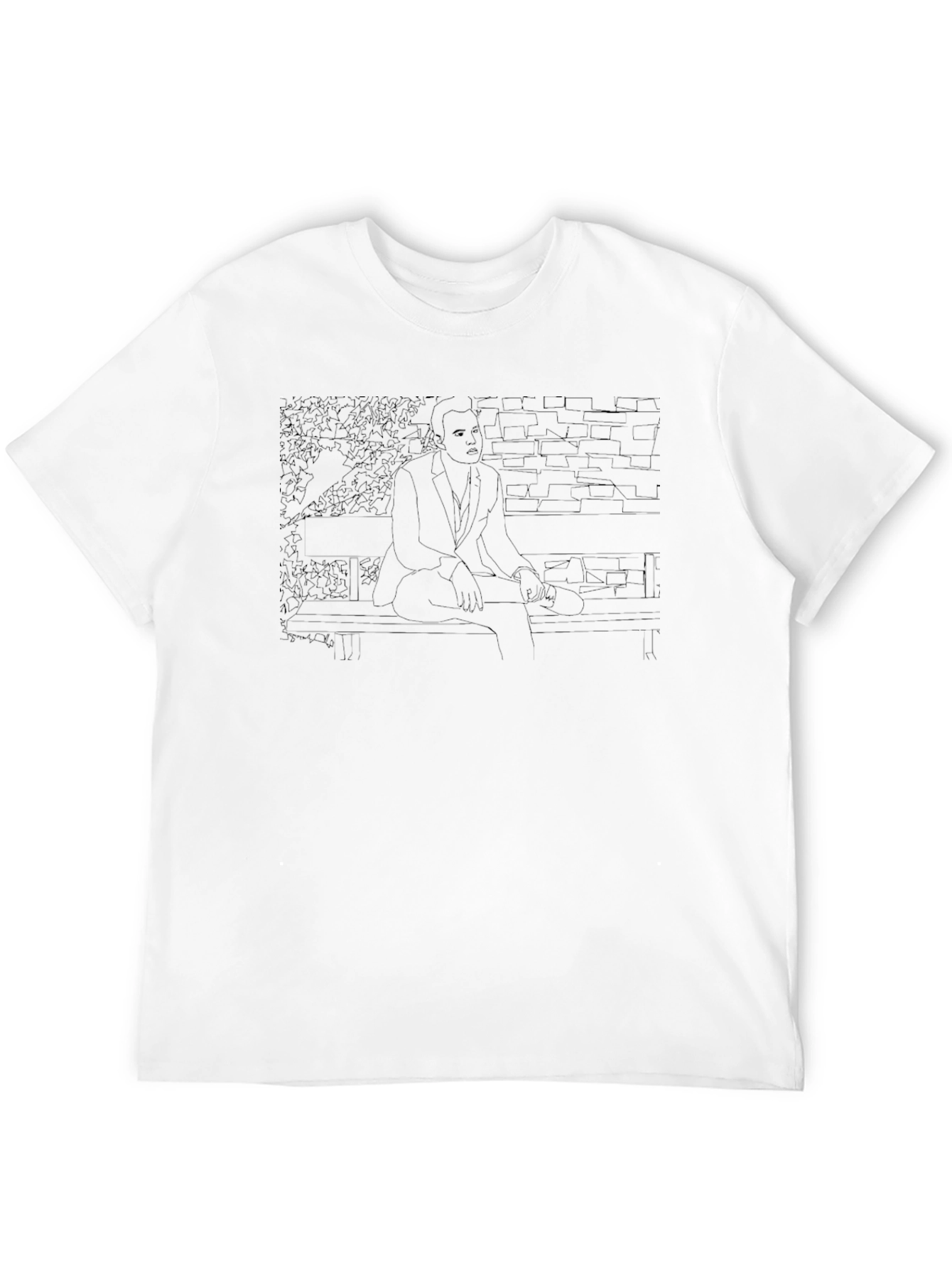 Contrasting Outline T-Shirt