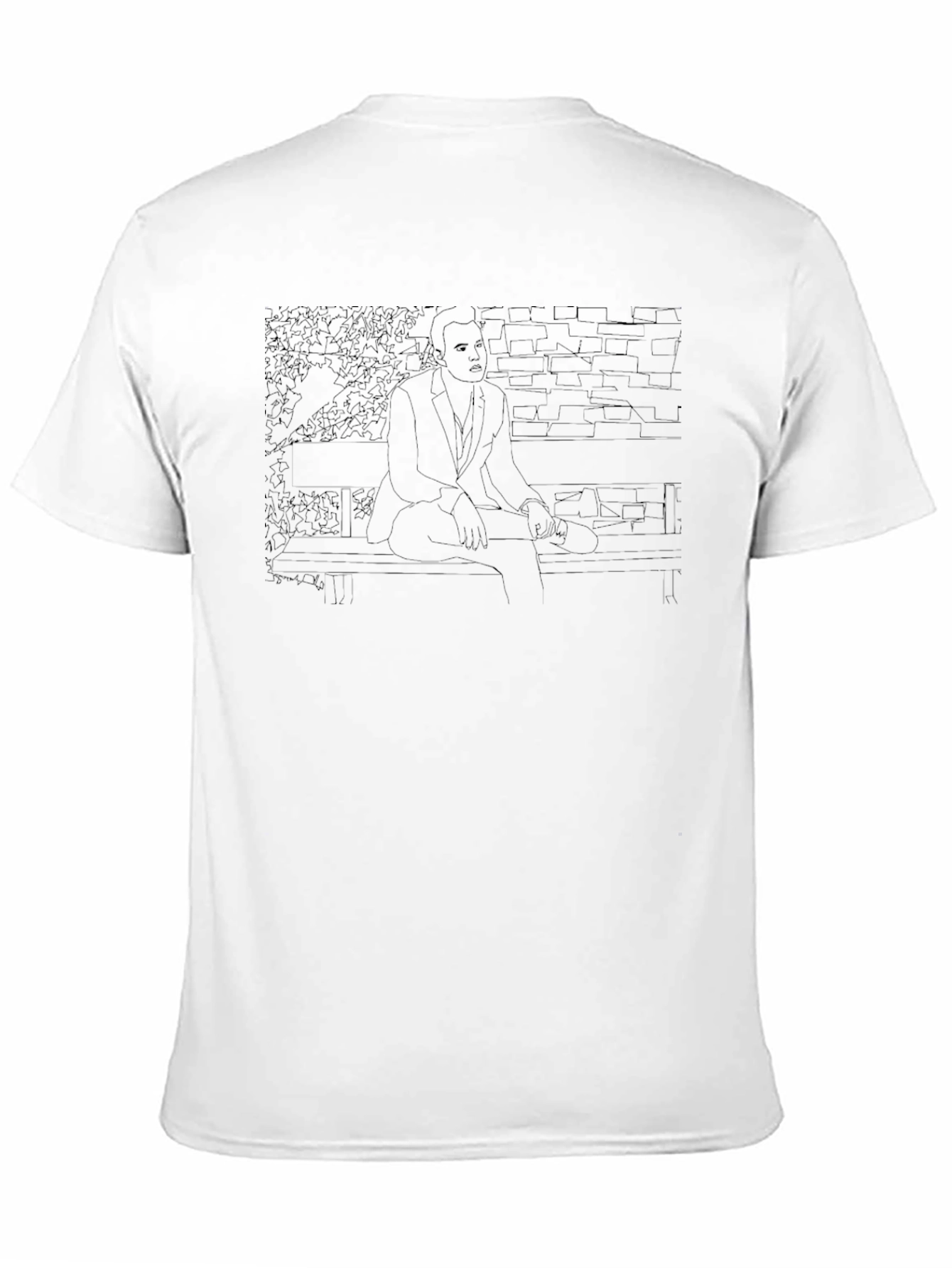 Contrasting Outline T-Shirt