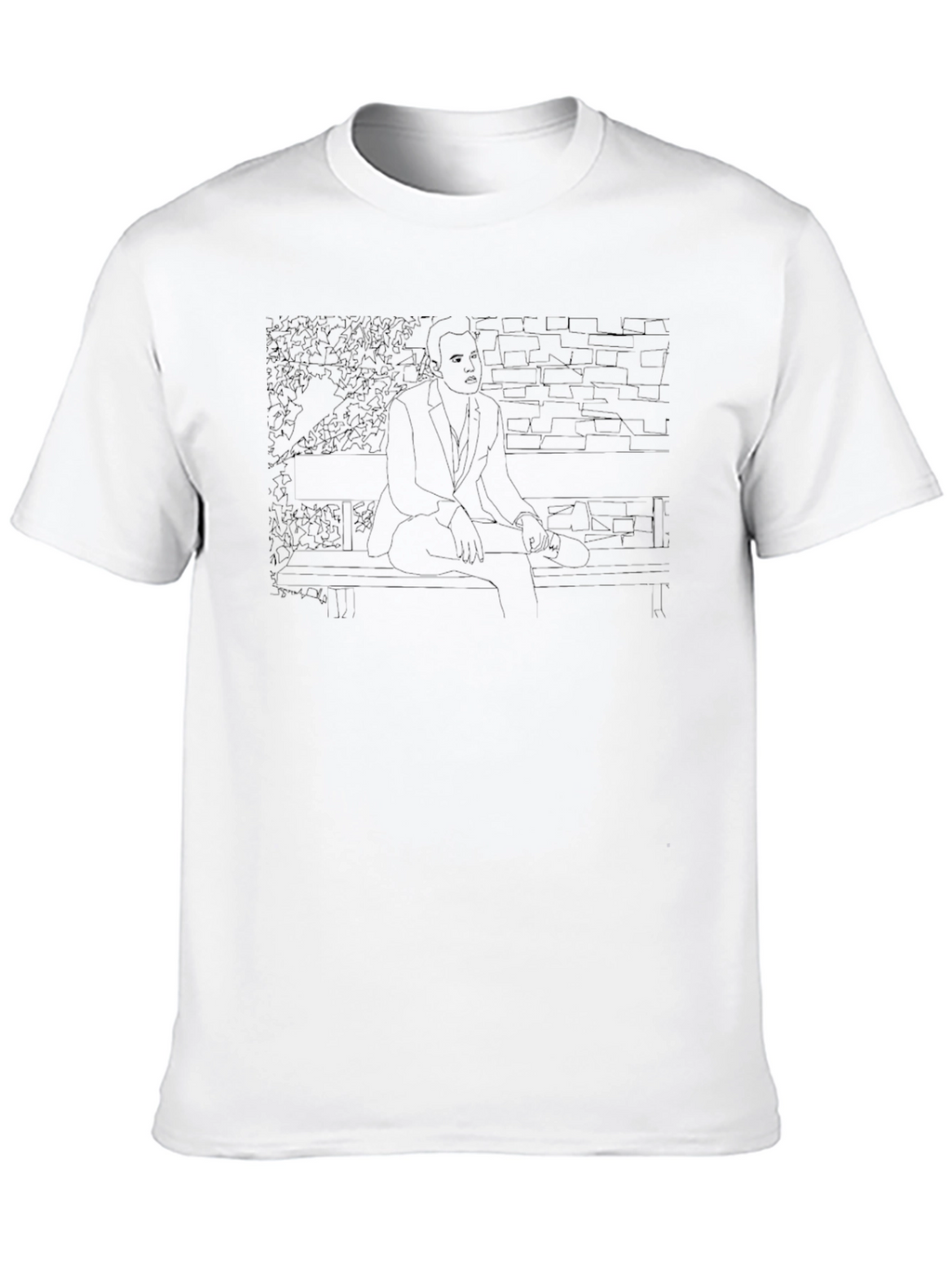 Contrasting Outline T-Shirt