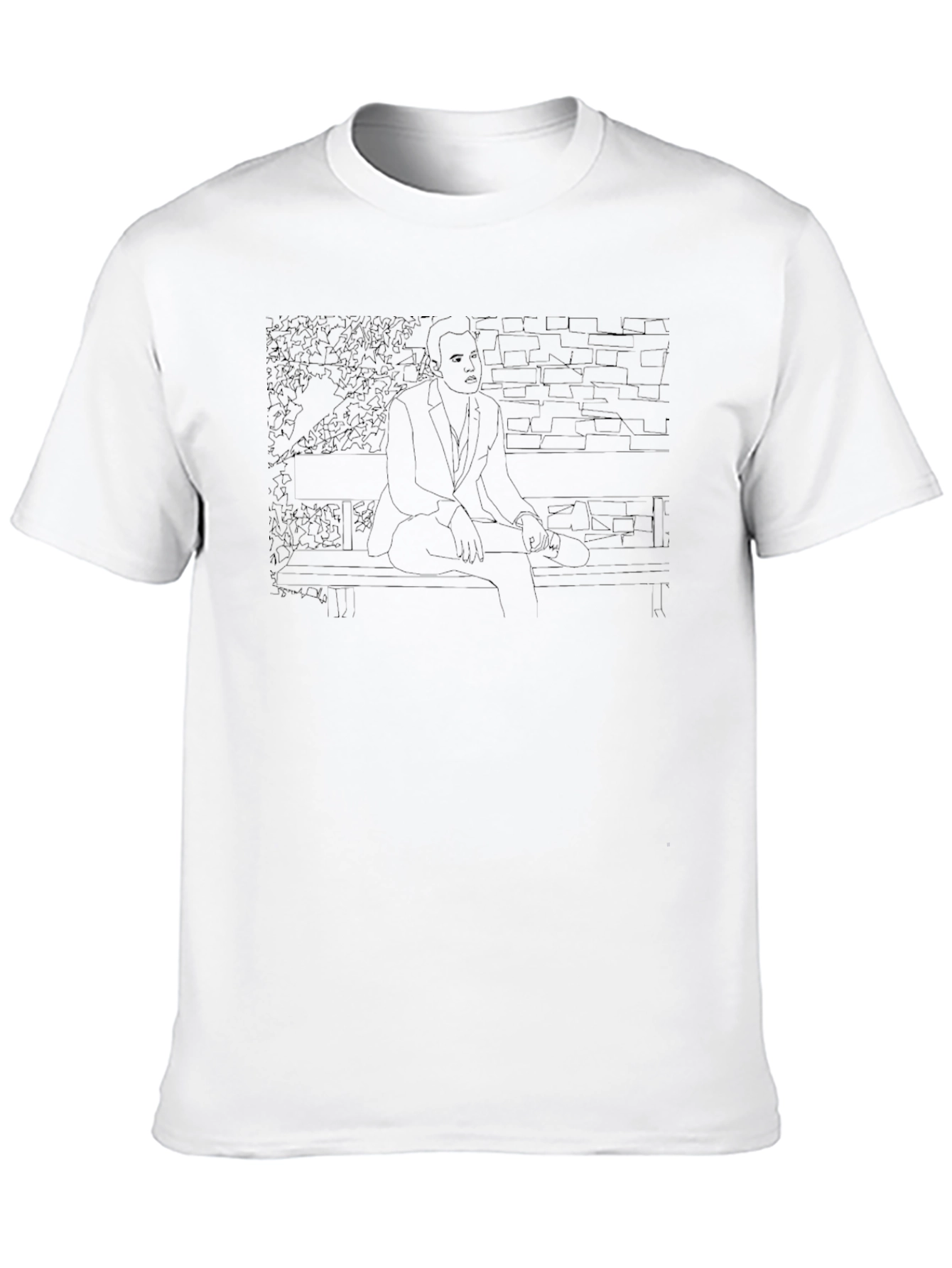 Contrasting Outline T-Shirt