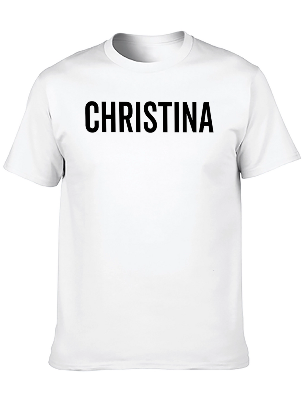 Christina Personalized Black T-Shirt