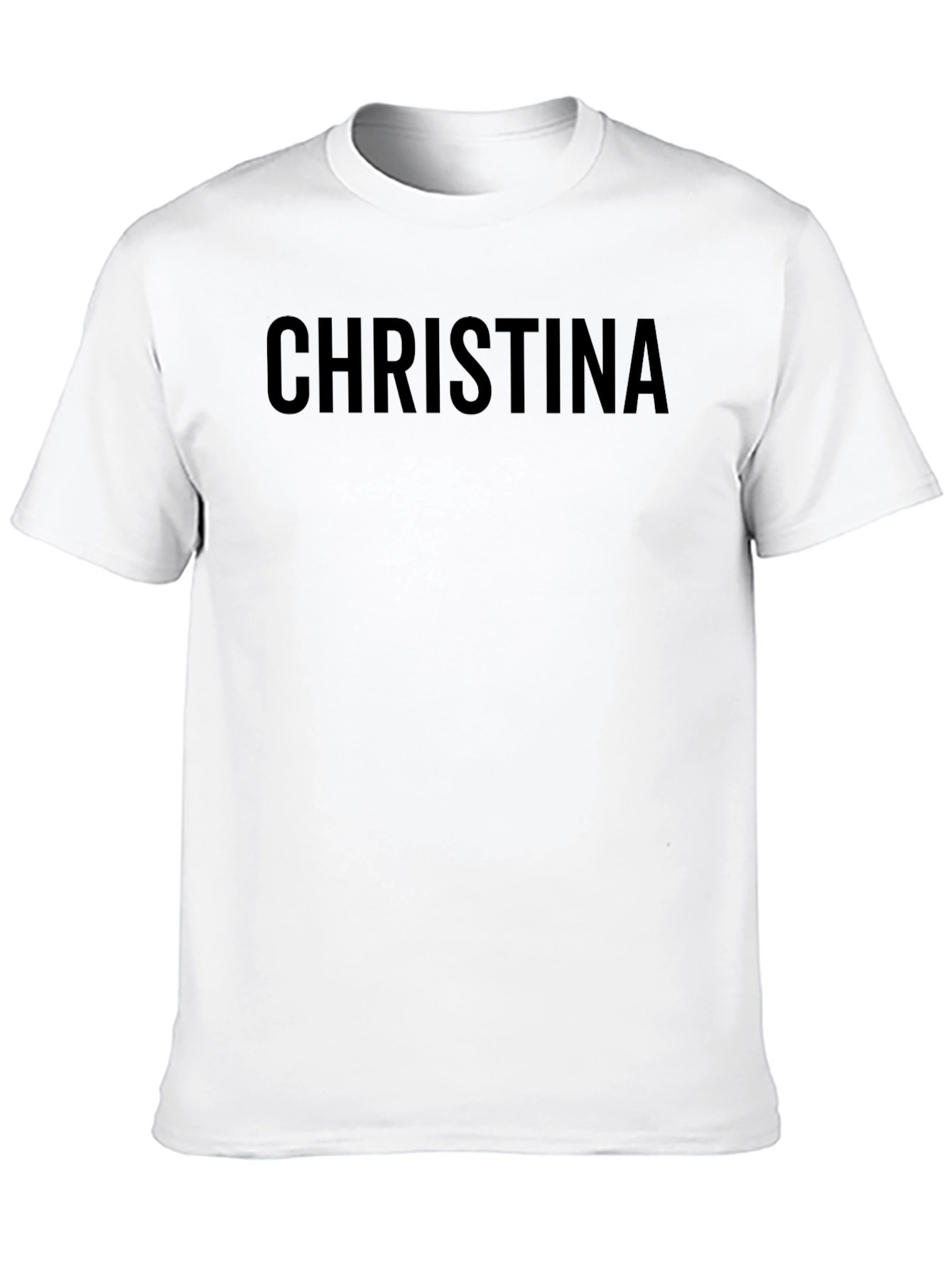 Christina Personalized Black T-Shirt