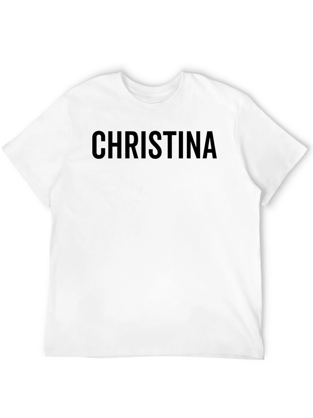 Christina Personalized Black T-Shirt