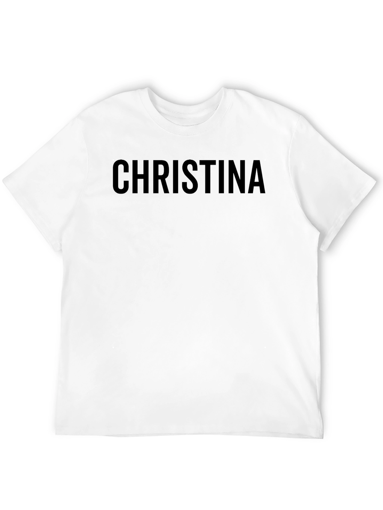 Christina Personalized Black T-Shirt
