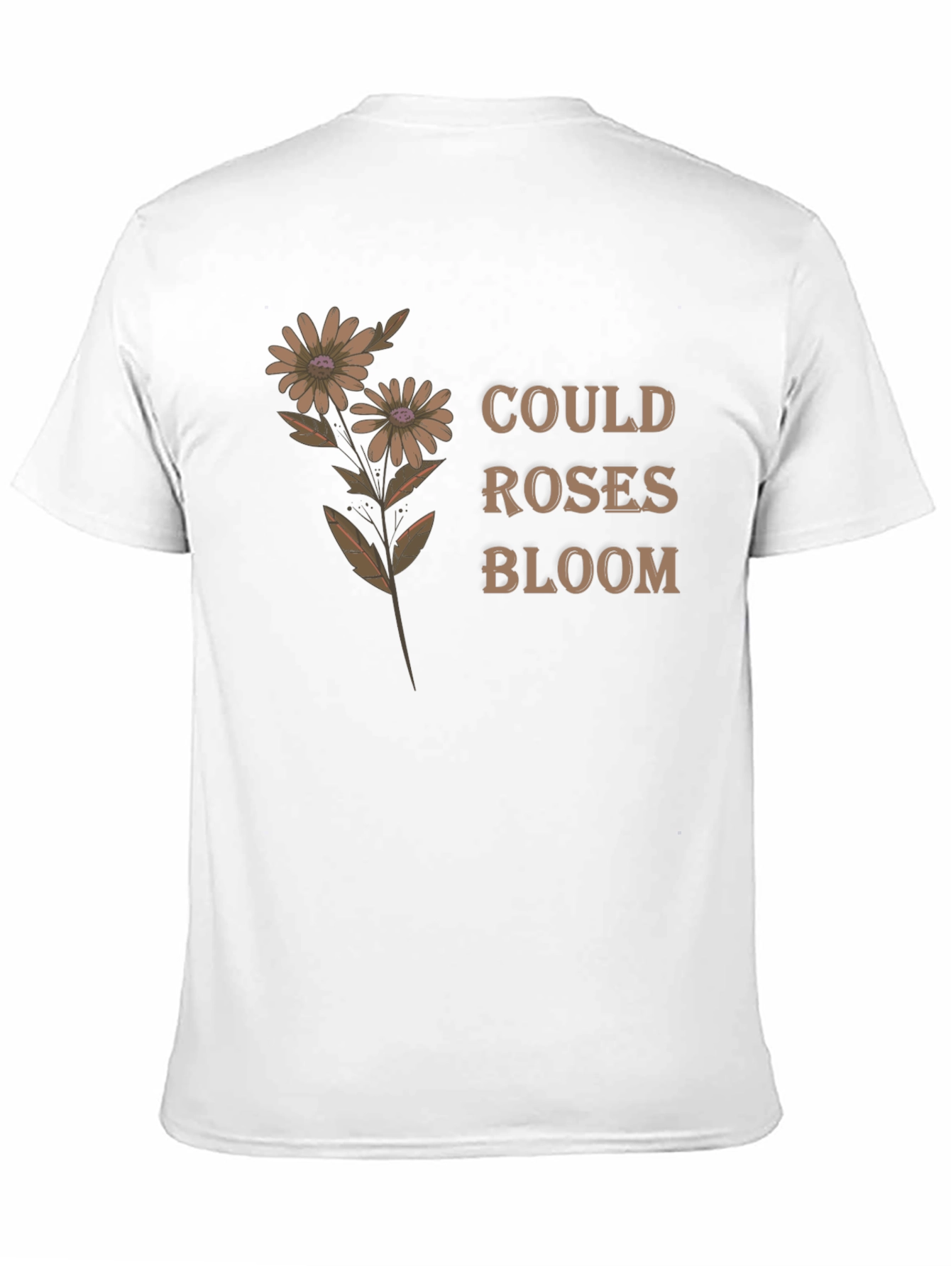 Floral Graphic Tee - Could Roses Bloom