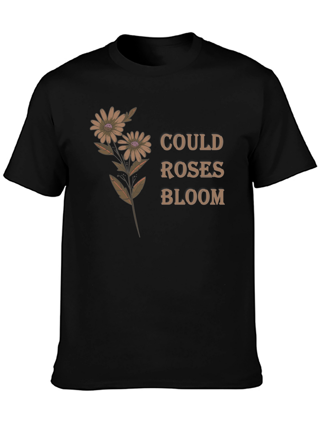 Floral Graphic Tee - Could Roses Bloom