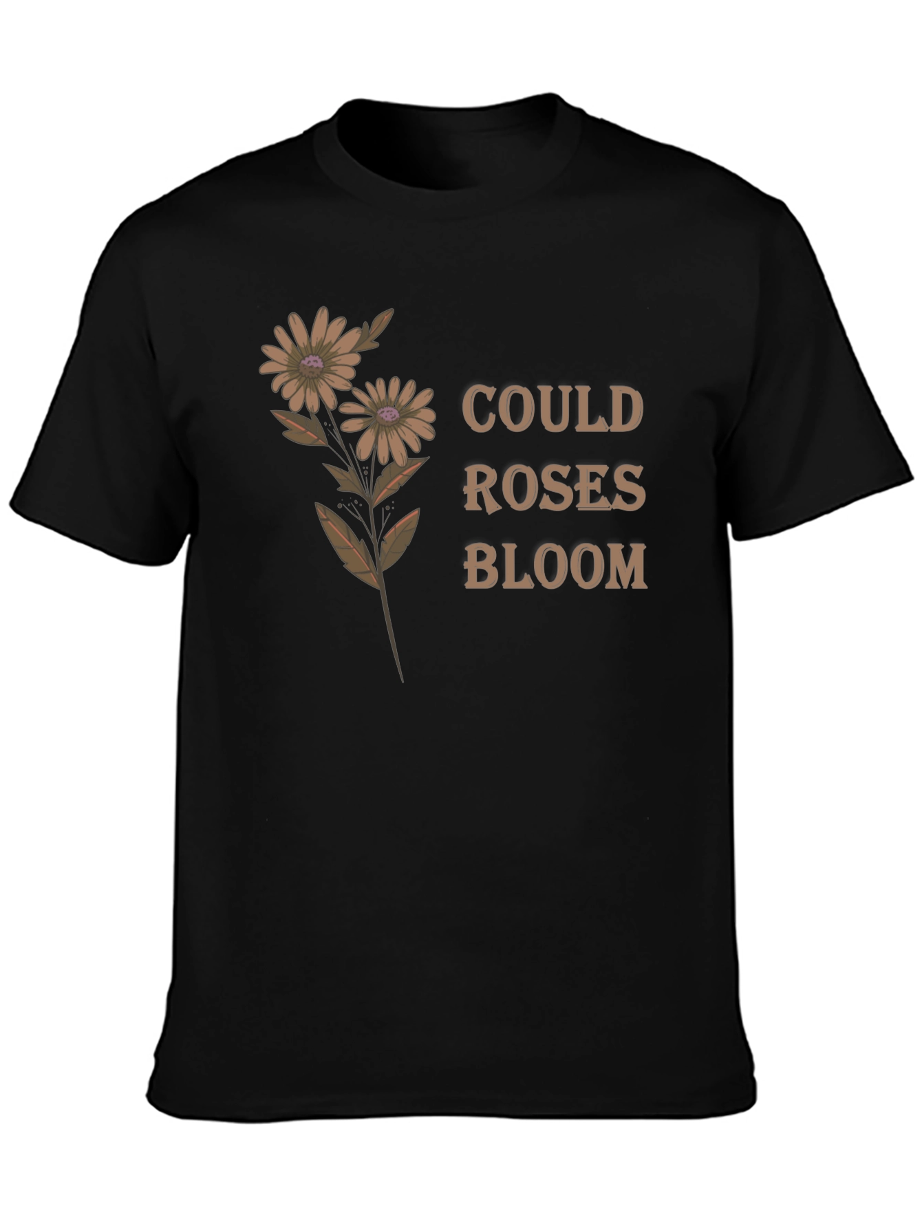 Floral Graphic Tee - Could Roses Bloom