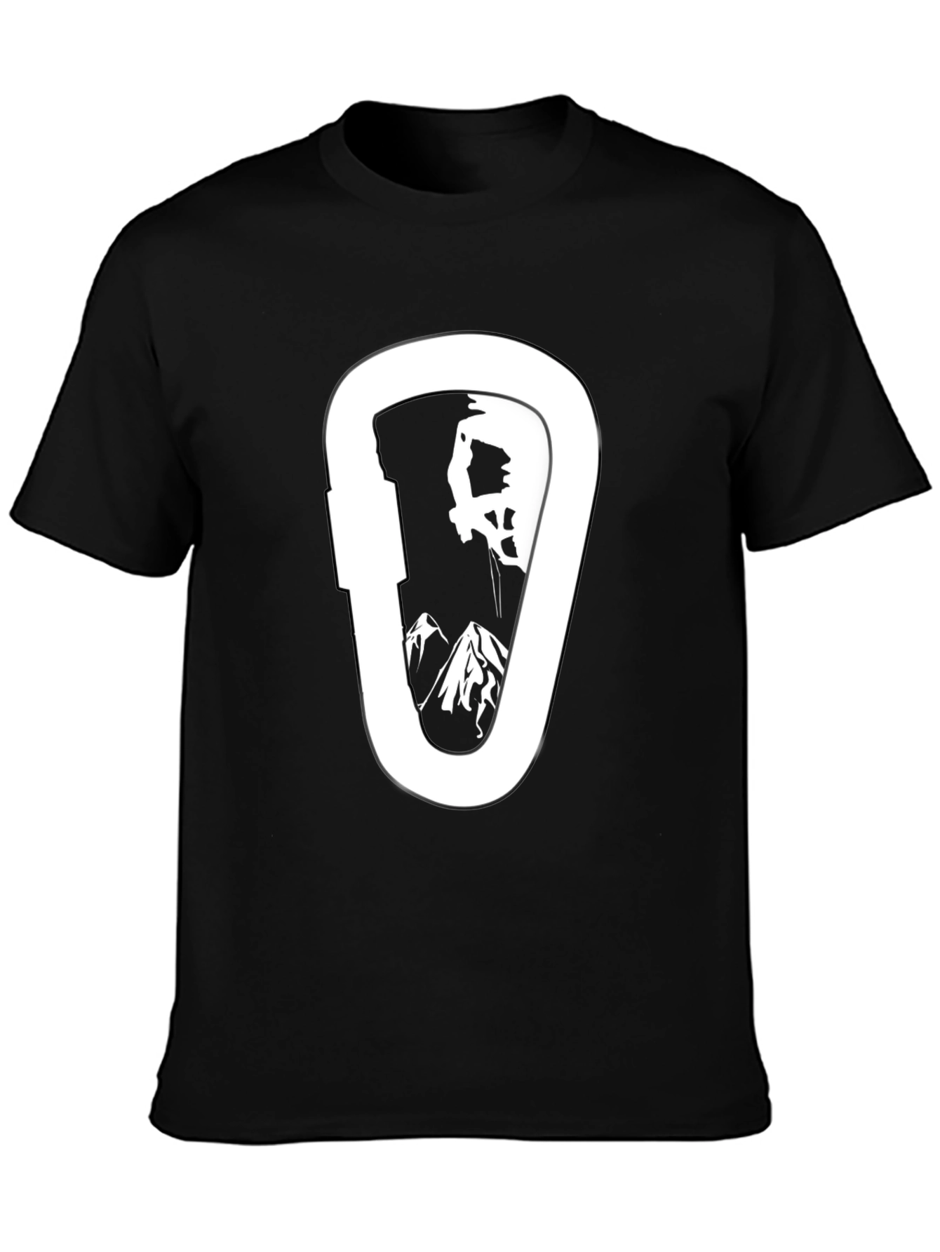 Climbing Carabiner T-Shirt - Mountain Adventure Tee