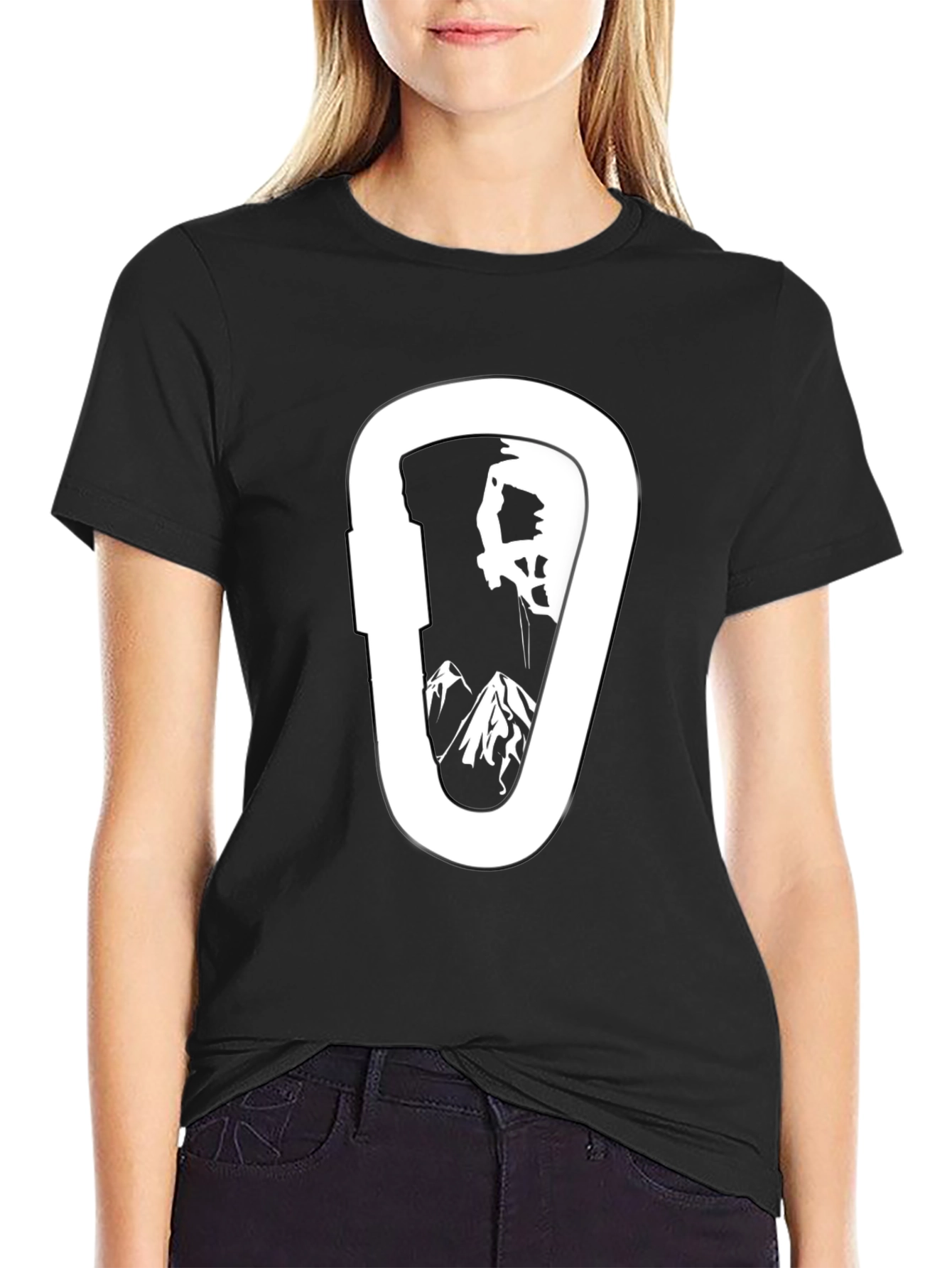 Climbing Carabiner T-Shirt - Mountain Adventure Tee