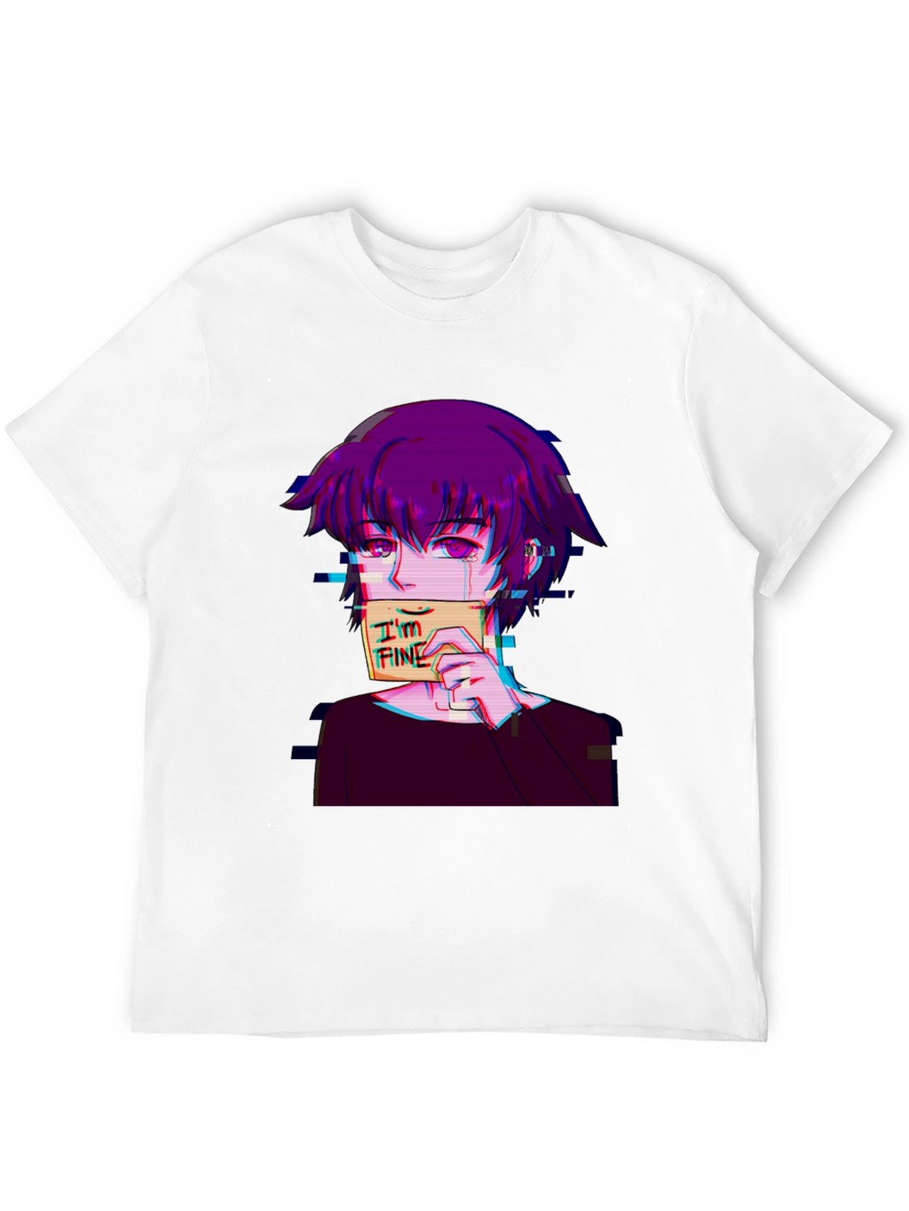 Anime Graphic T-Shirt - Im Fine