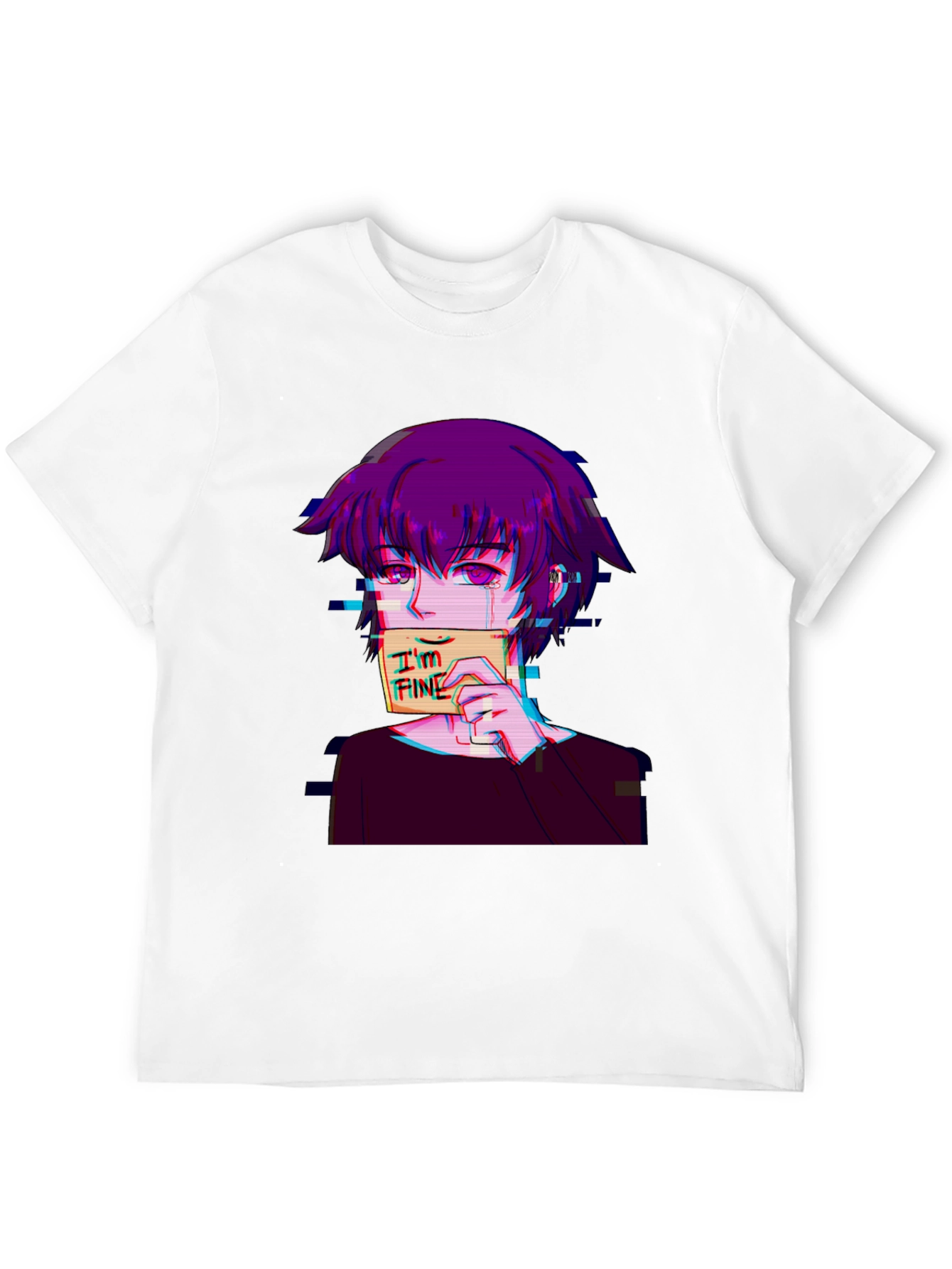 Anime Graphic T-Shirt - Im Fine