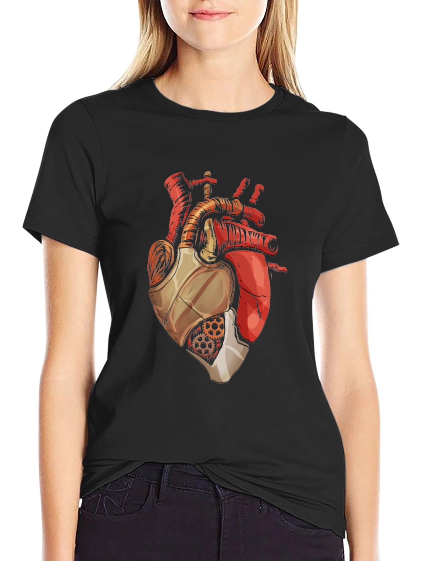 Mechanical Heart Graphic T-Shirt