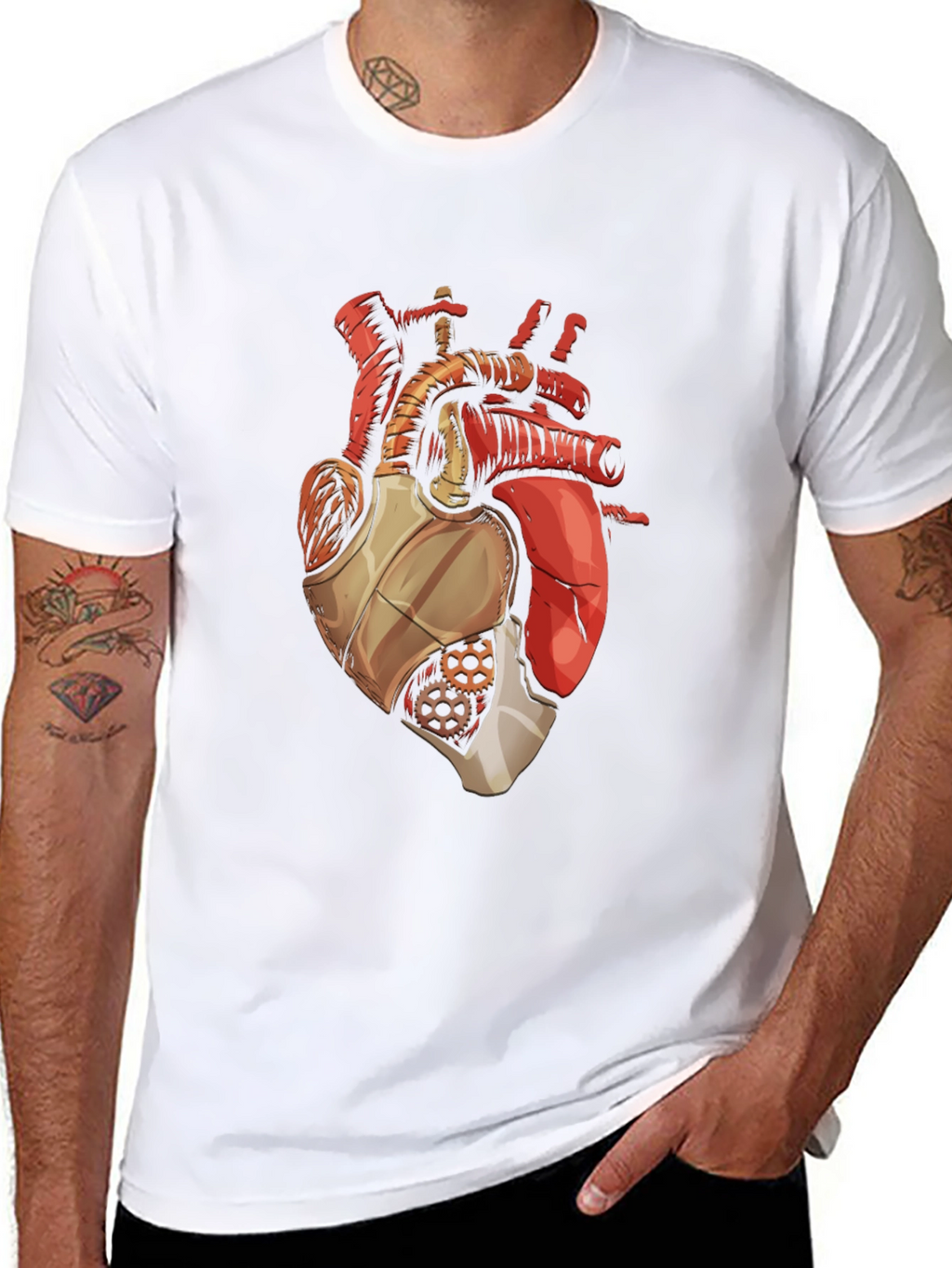 Mechanical Heart Graphic T-Shirt