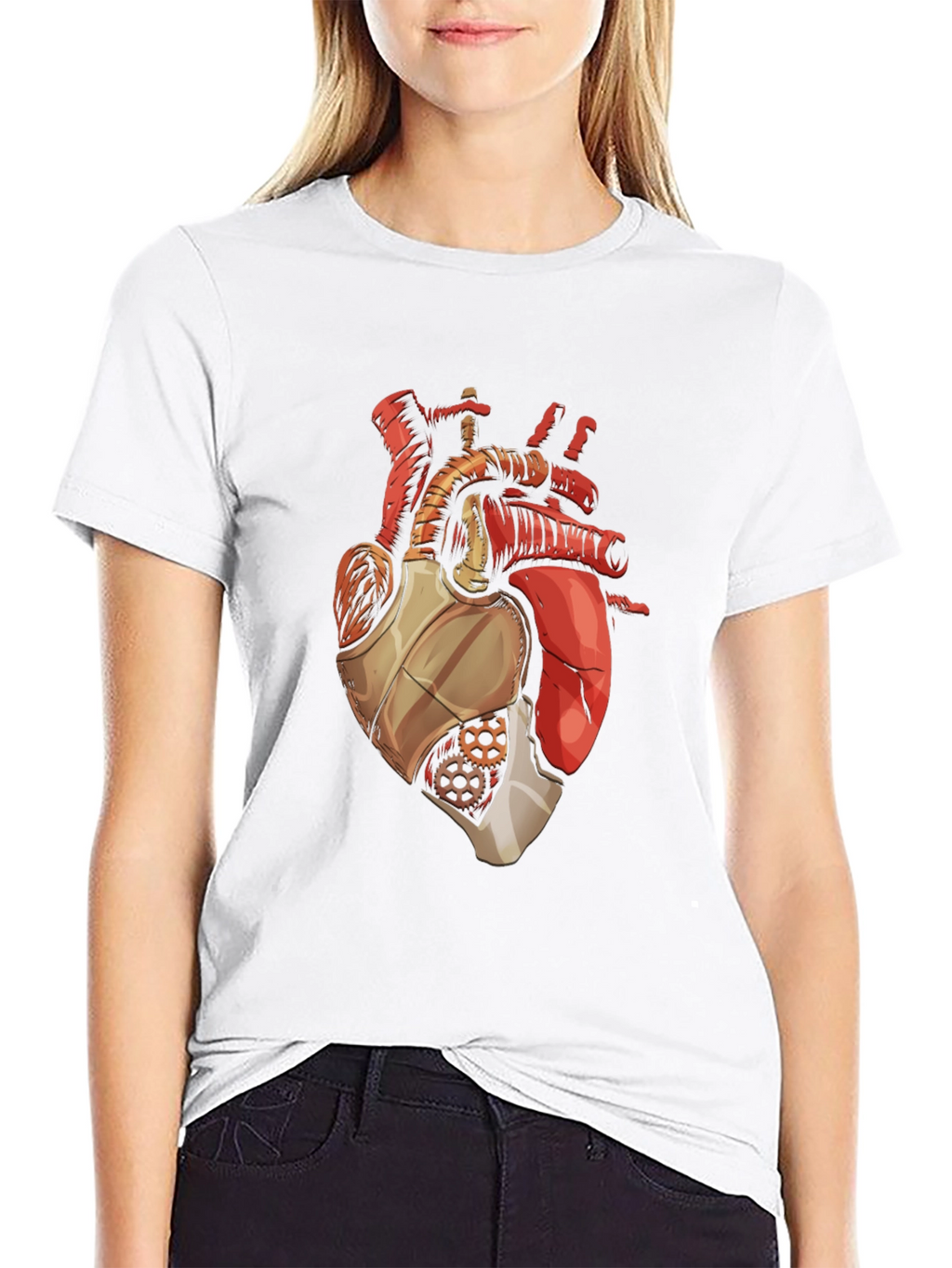 Mechanical Heart Graphic T-Shirt