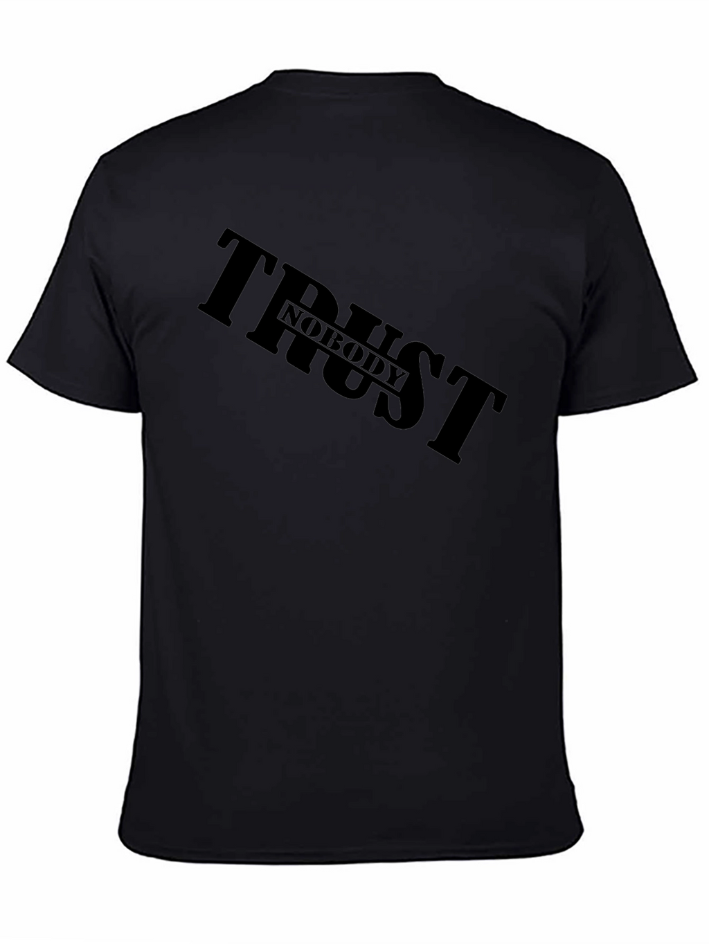 Trust Nobody Black Graphic Tee