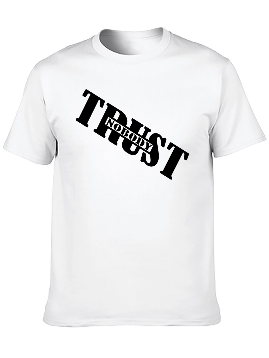 Trust Nobody Black Graphic Tee