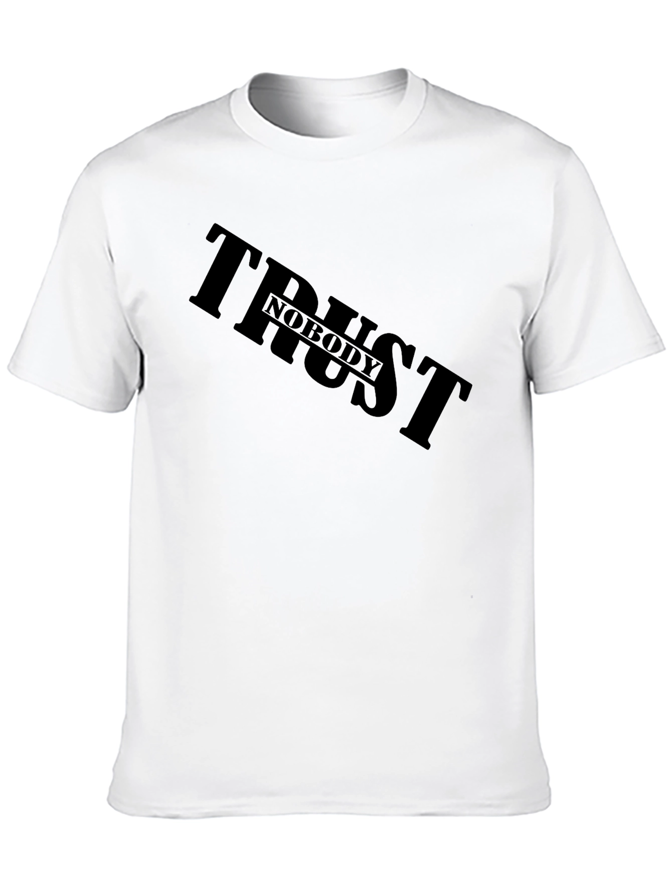 Trust Nobody Black Graphic Tee