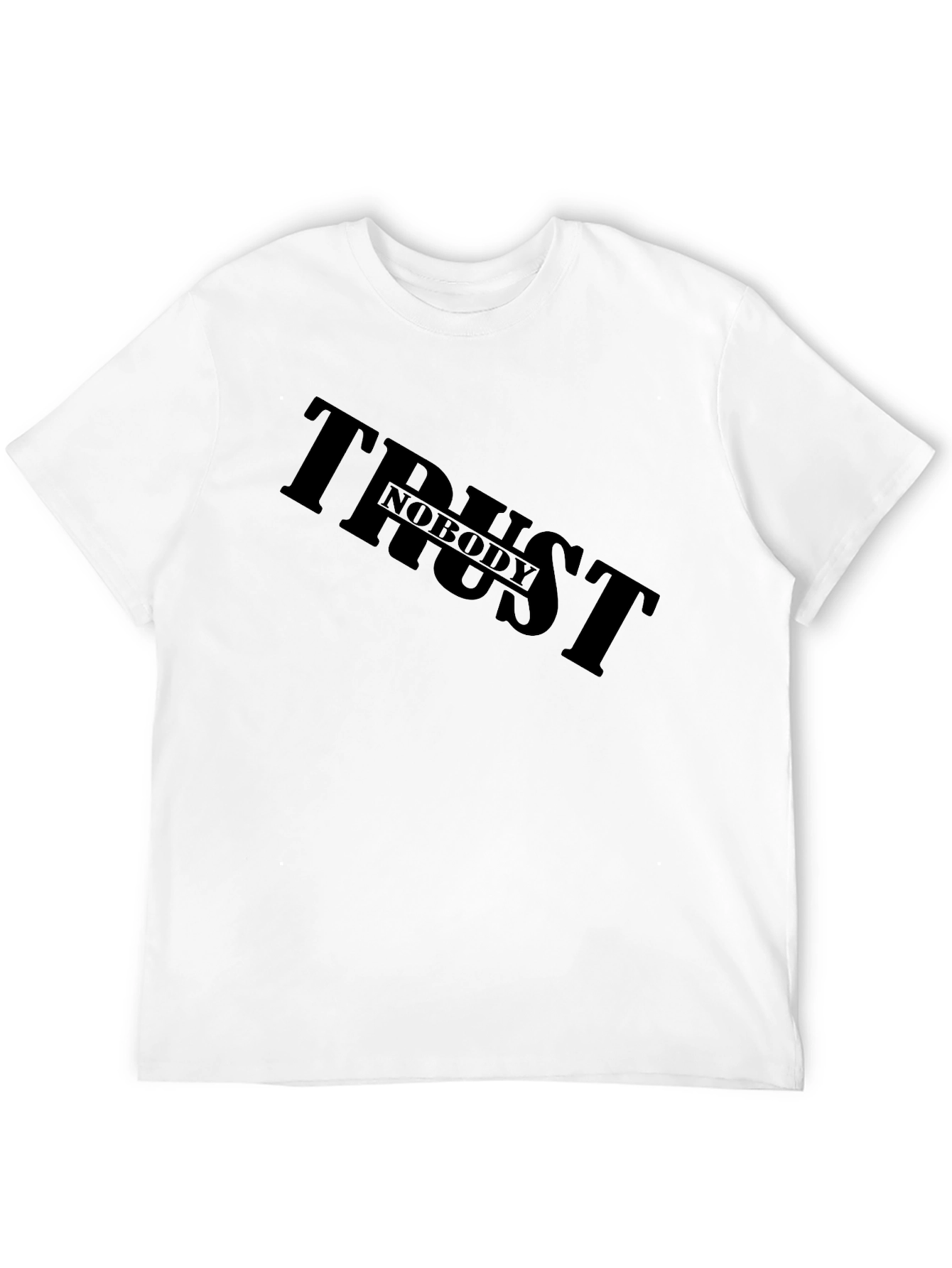 Trust Nobody Black Graphic Tee