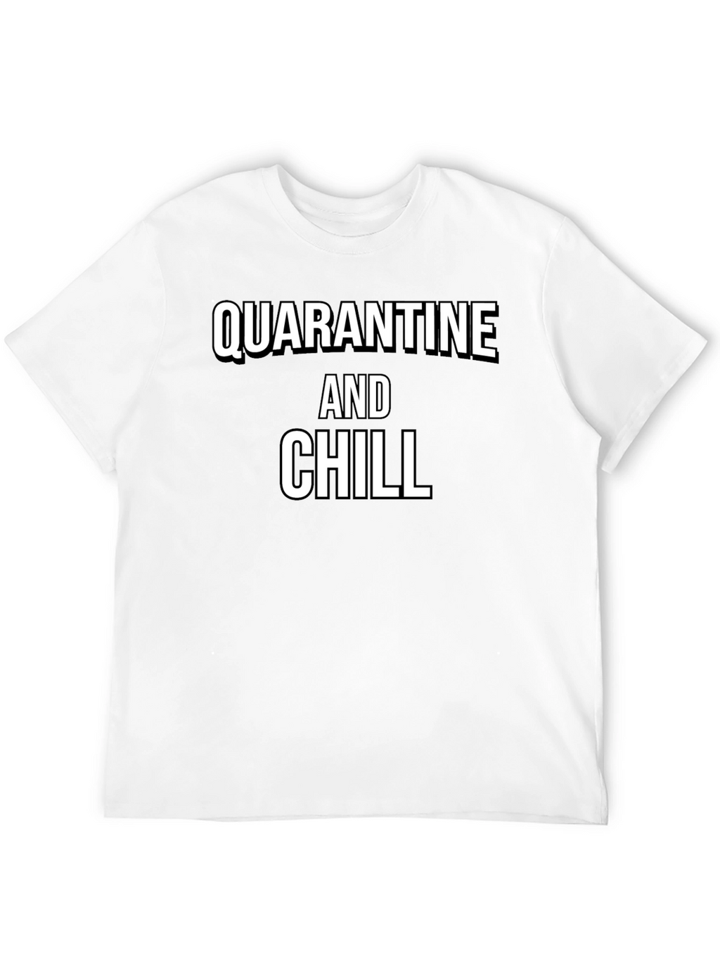 Quarantine and Chill Graphic Tee - Black