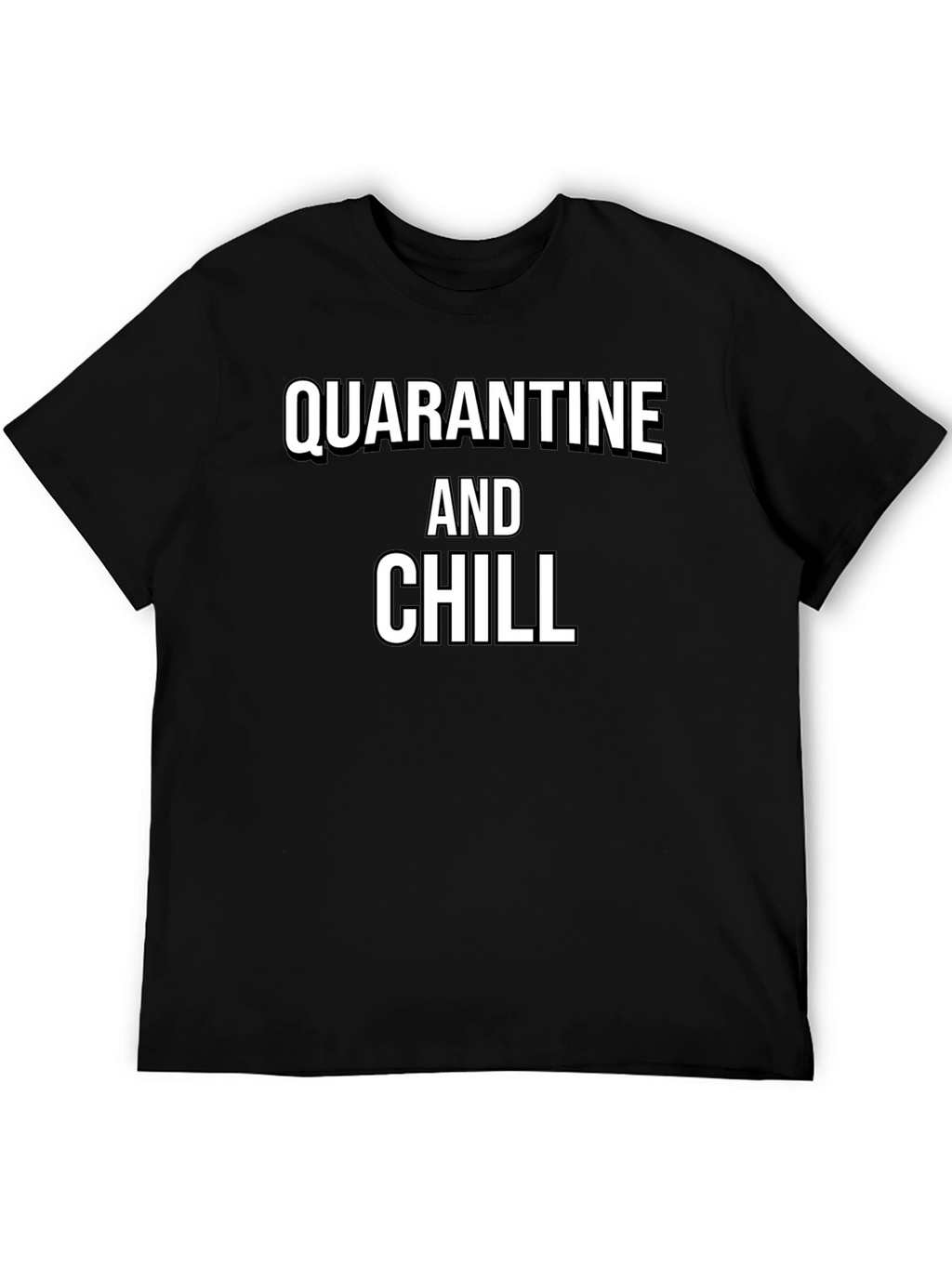 Quarantine and Chill Graphic Tee - Black