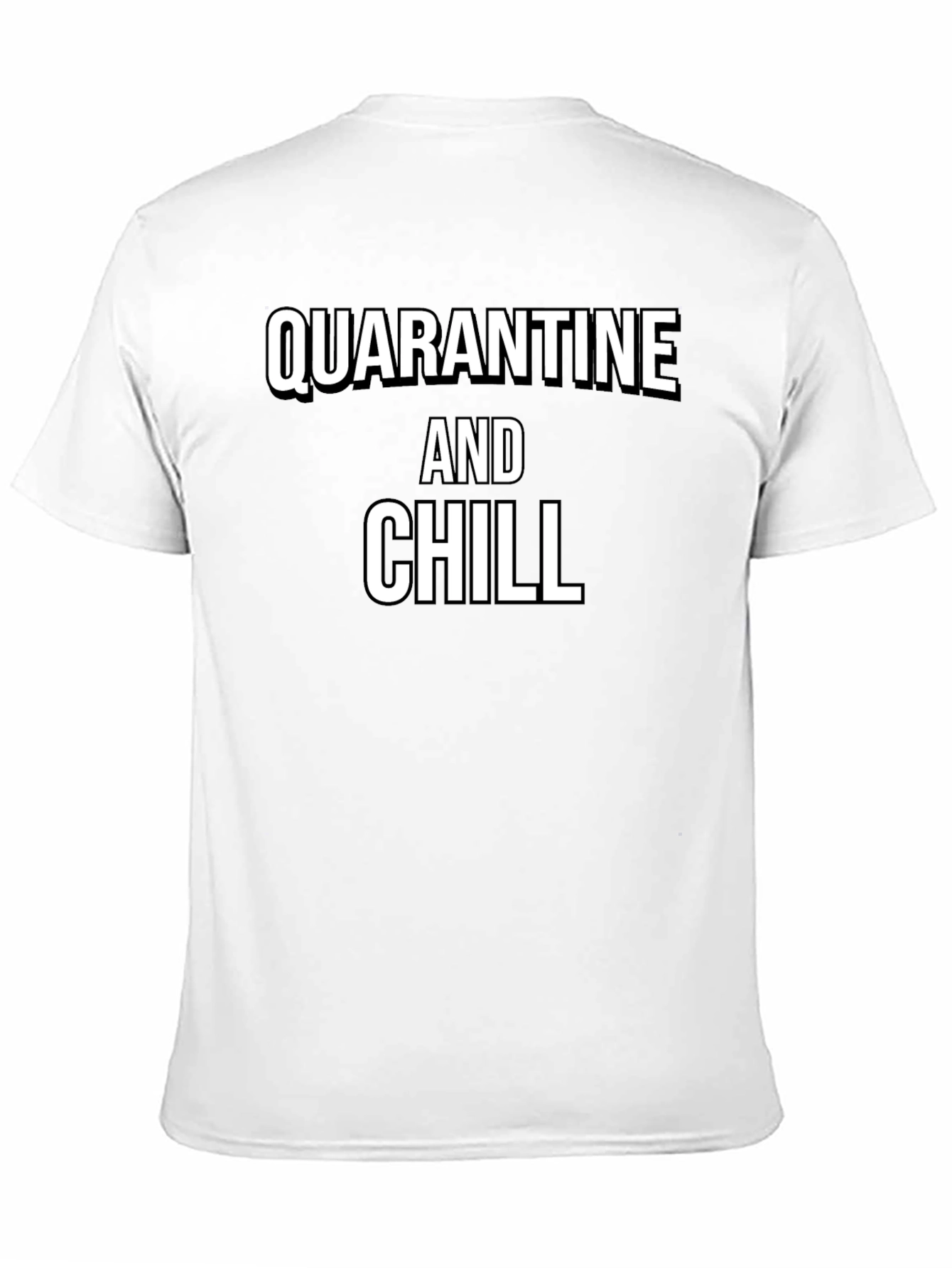 Quarantine and Chill Graphic Tee - Black