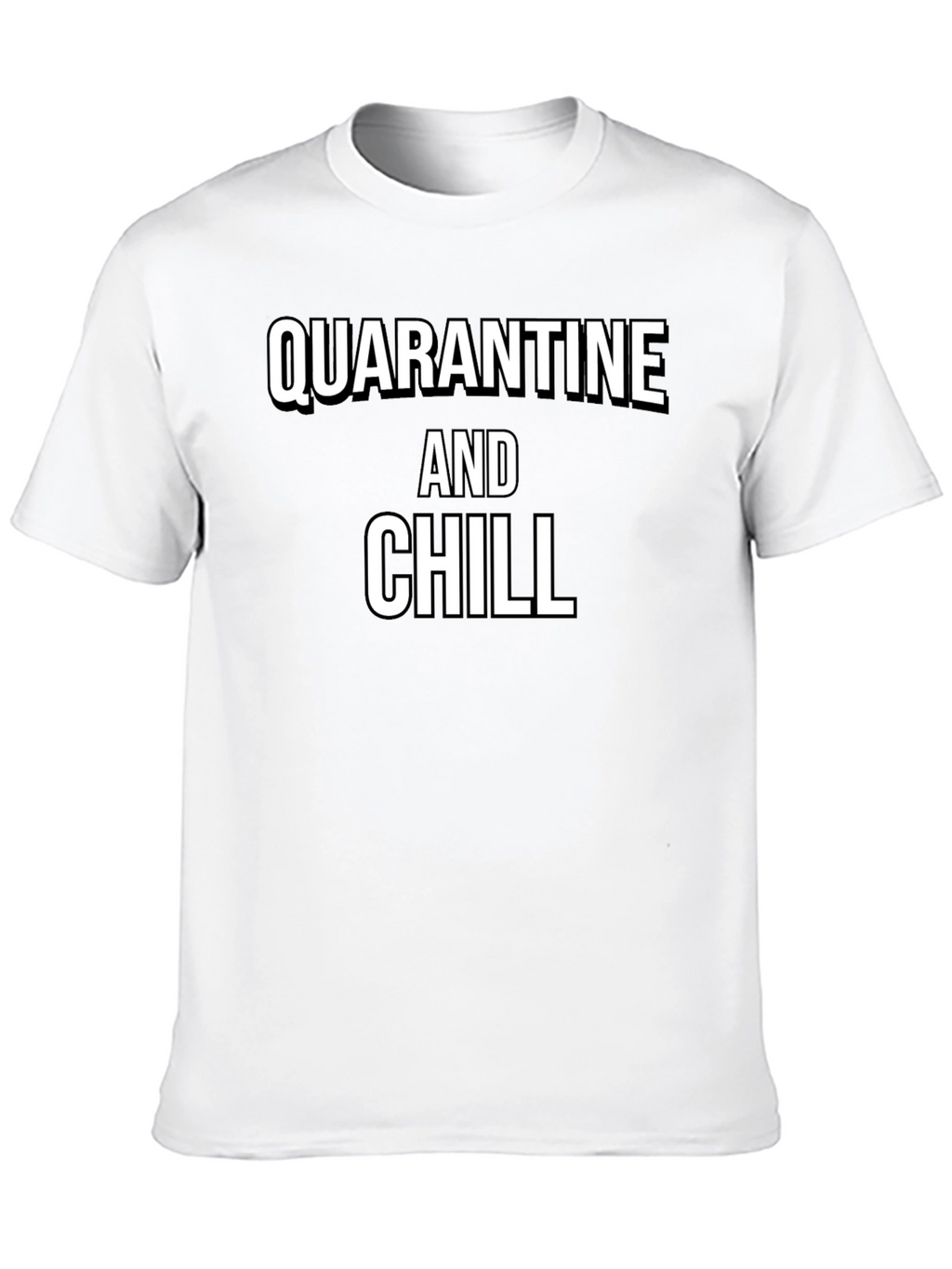 Quarantine and Chill Graphic Tee - Black
