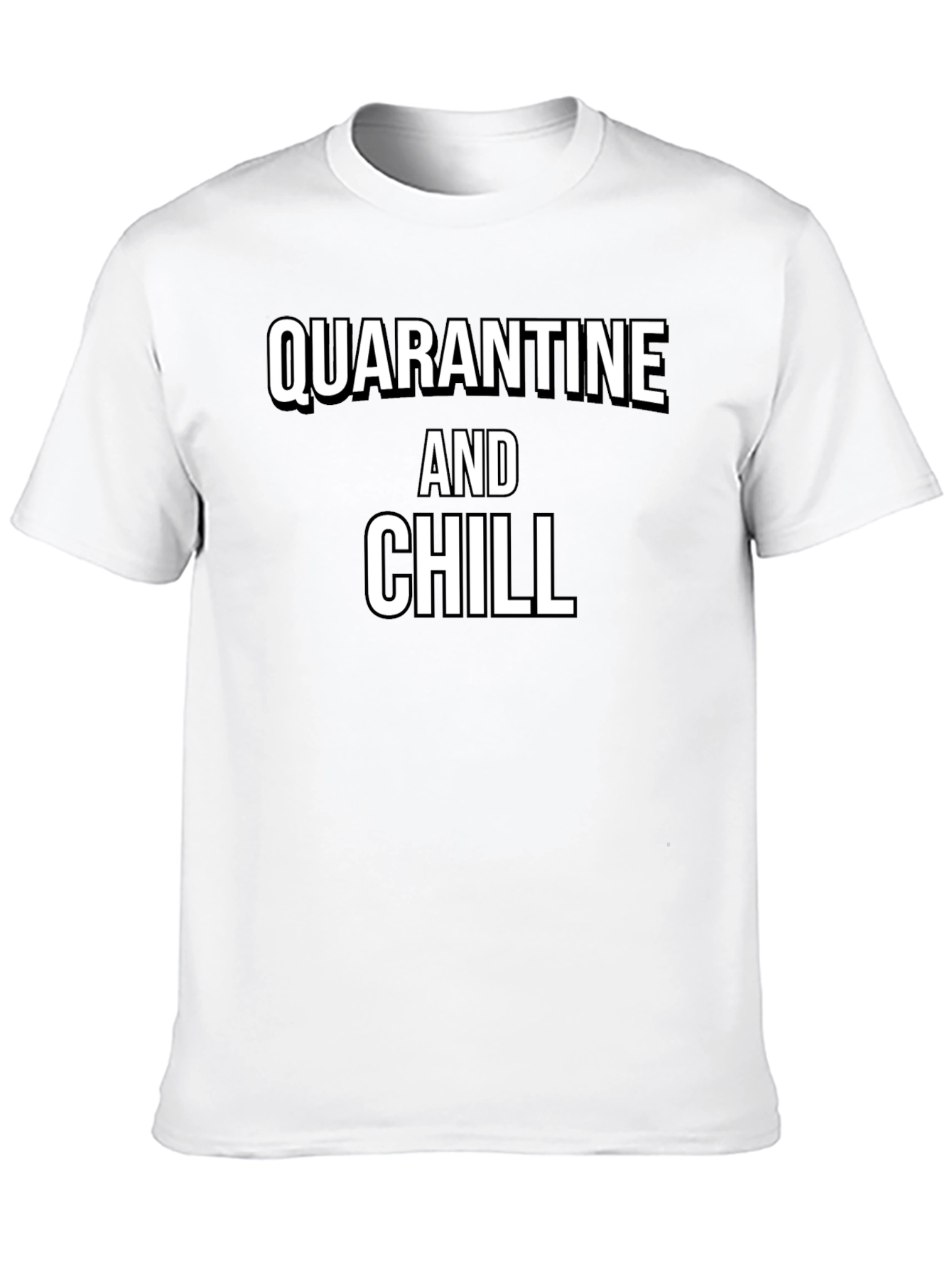 Quarantine and Chill Graphic Tee - Black
