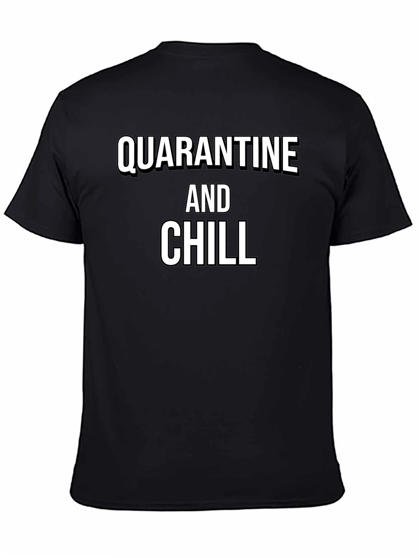 Quarantine and Chill Graphic Tee - Black
