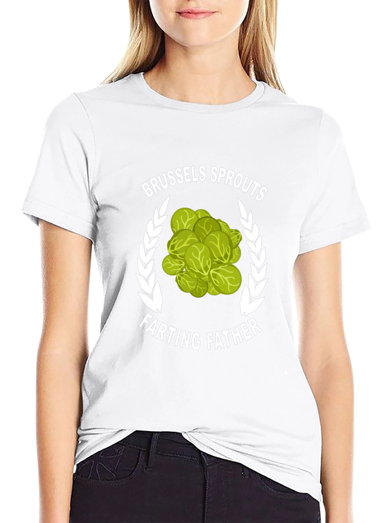 Brussels Sprouts Farting Father Graphic T-Shirt