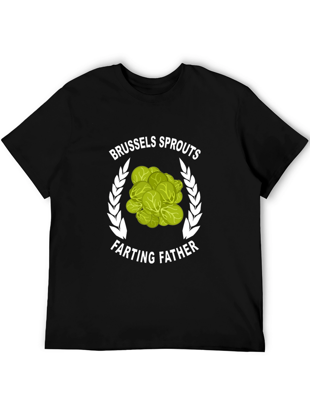 Brussels Sprouts Farting Father Graphic T-Shirt