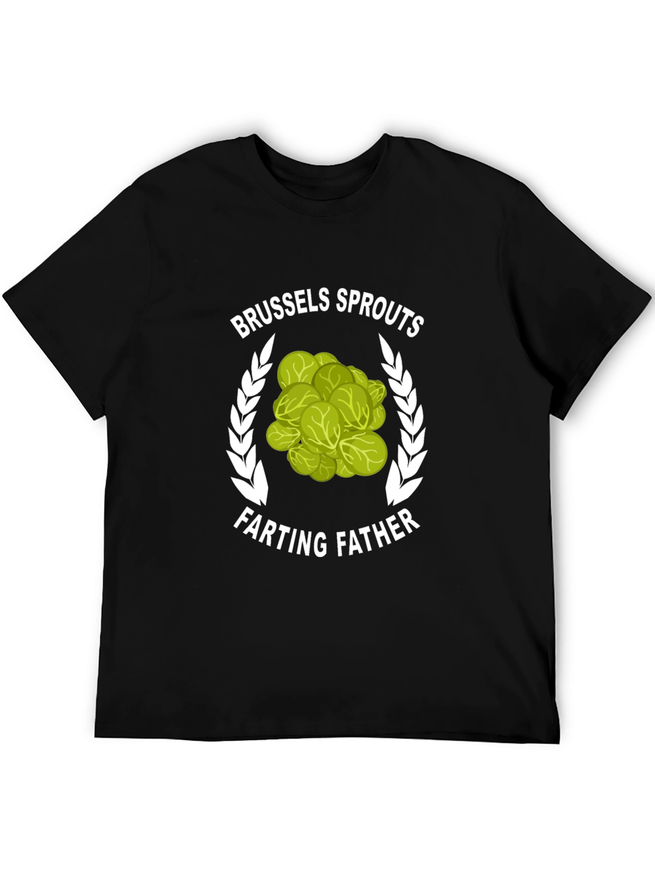 Brussels Sprouts Farting Father Graphic T-Shirt