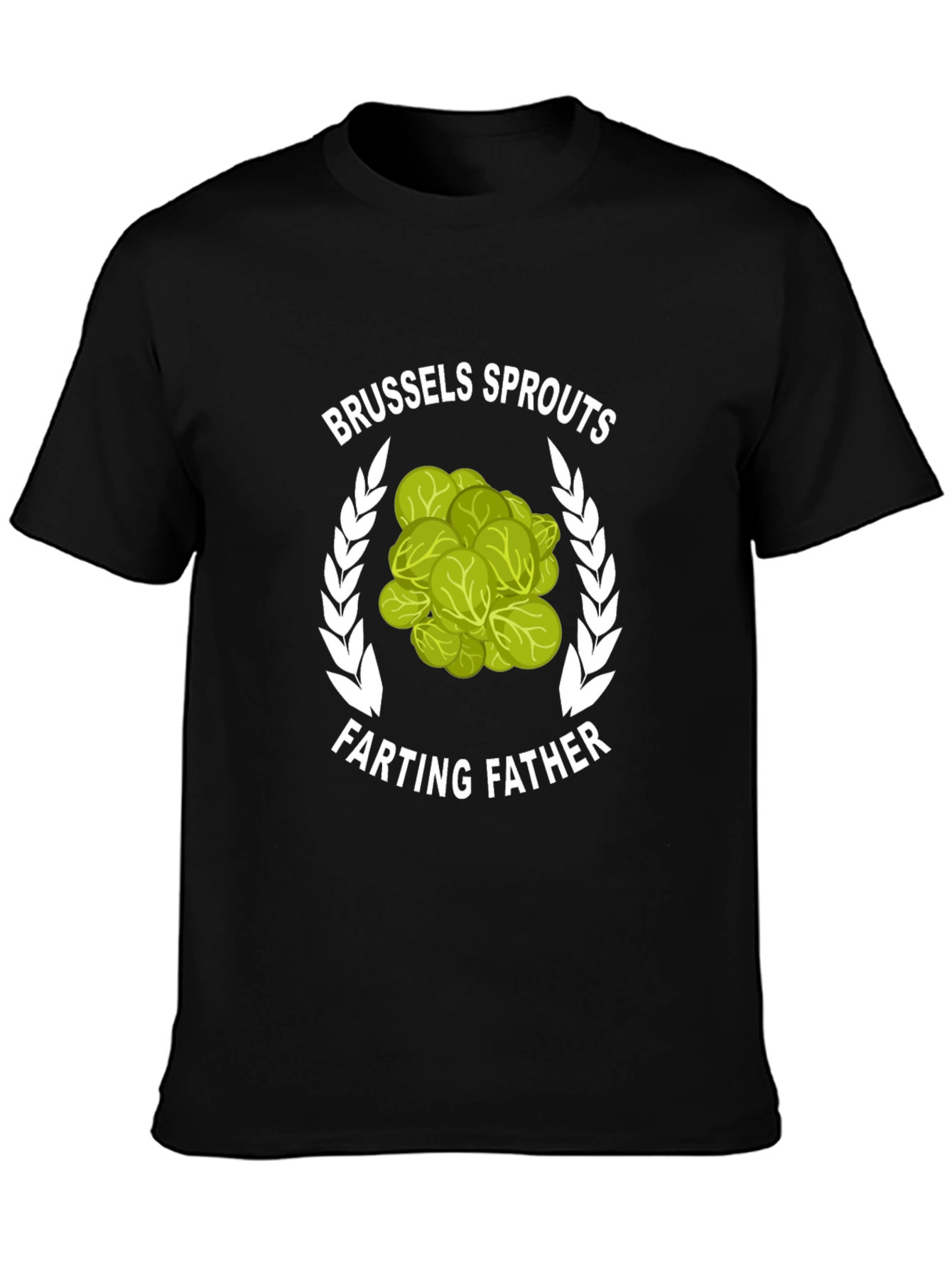 Brussels Sprouts Farting Father Graphic T-Shirt