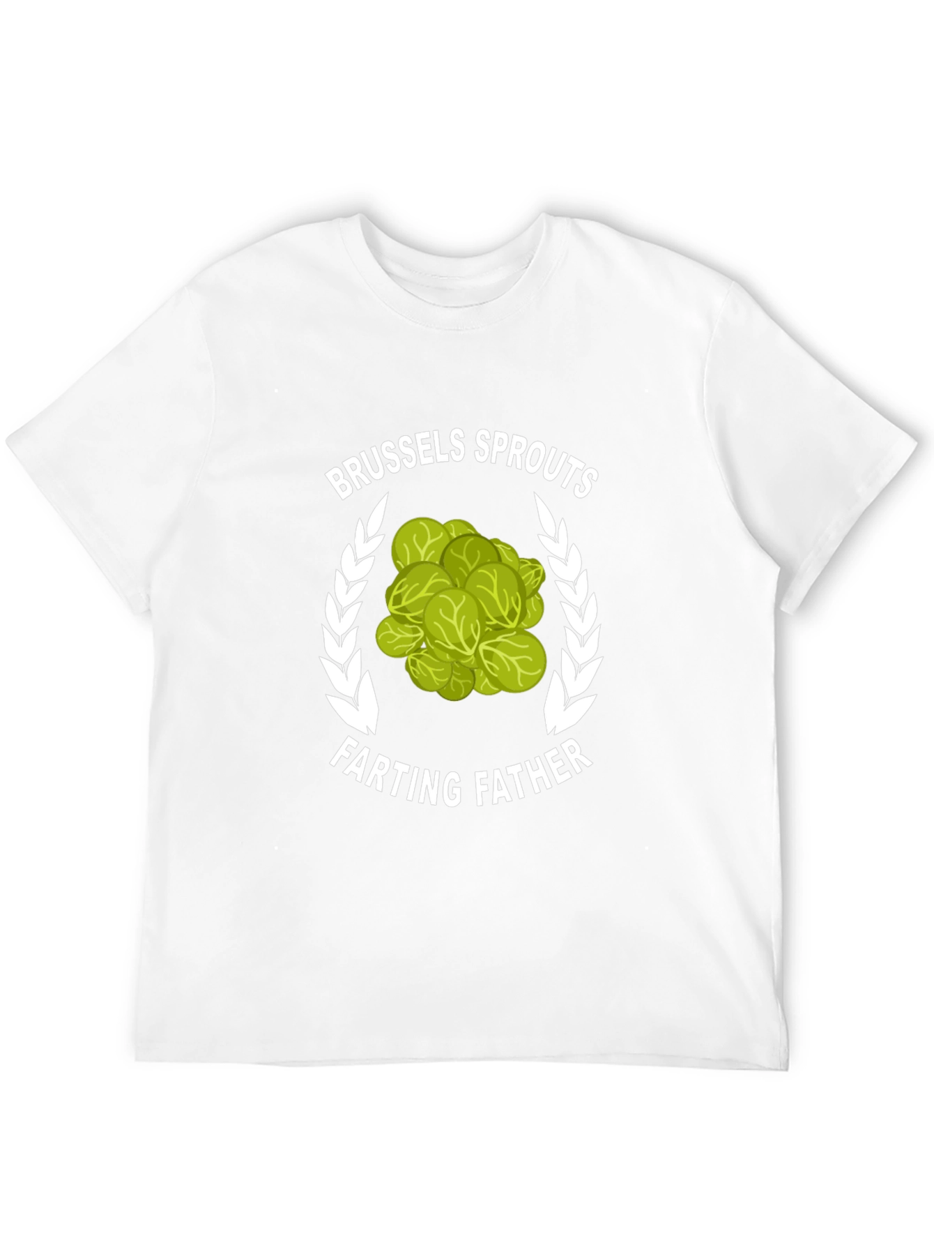 Brussels Sprouts Farting Father Graphic T-Shirt
