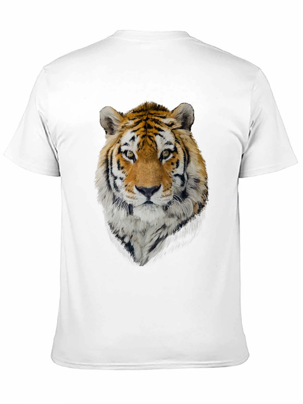 Tiger Graphic Tee - Mens Black Crew Neck T-Shirt