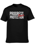 Progress Over Protection Graphic T-Shirt
