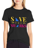 Save the Sharks Graphic Tee - Stylish Conservation Shirt