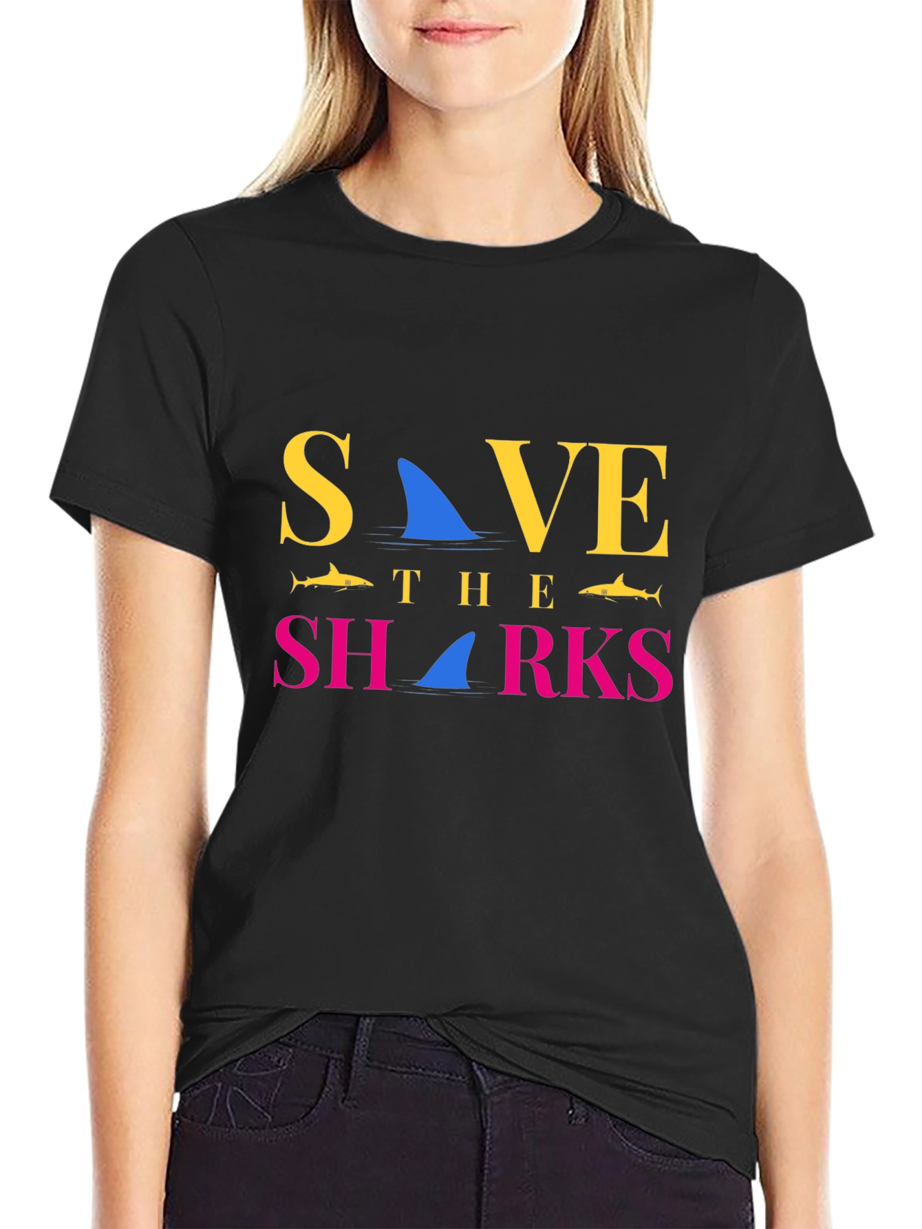 Save the Sharks Graphic Tee - Stylish Conservation Shirt