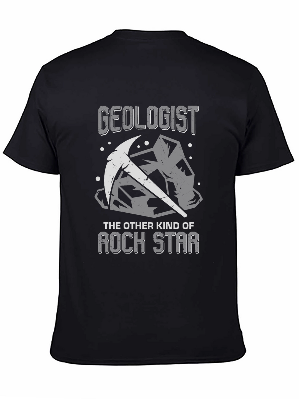 Geologist Rock Star Graphic Tee - Black