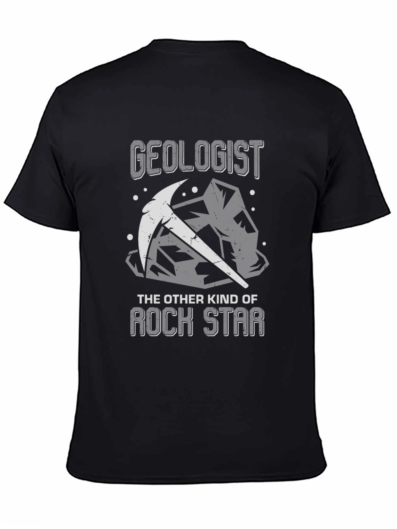 Geologist Rock Star Graphic Tee - Black