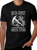 Geologist Rock Star Graphic Tee - Black