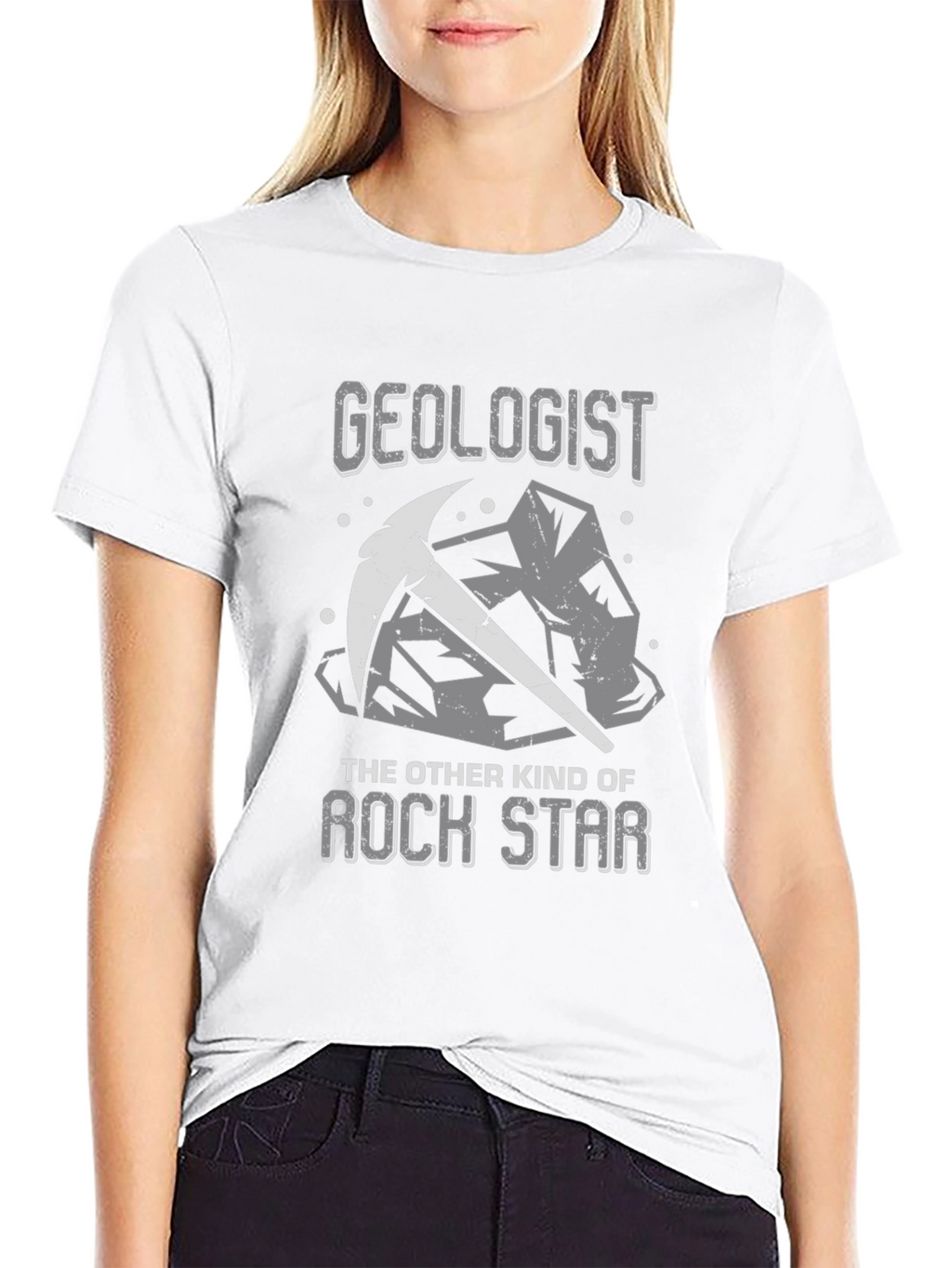 Geologist Rock Star Graphic Tee - Black