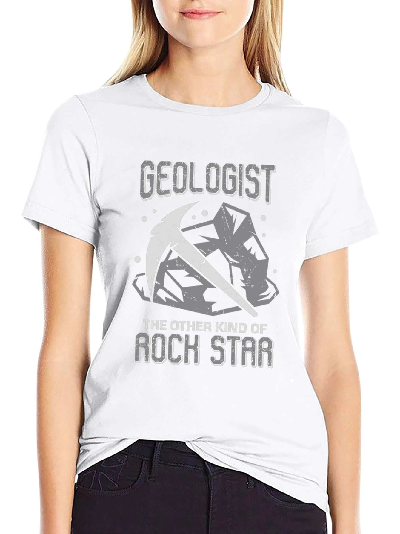 Geologist Rock Star Graphic Tee - Black