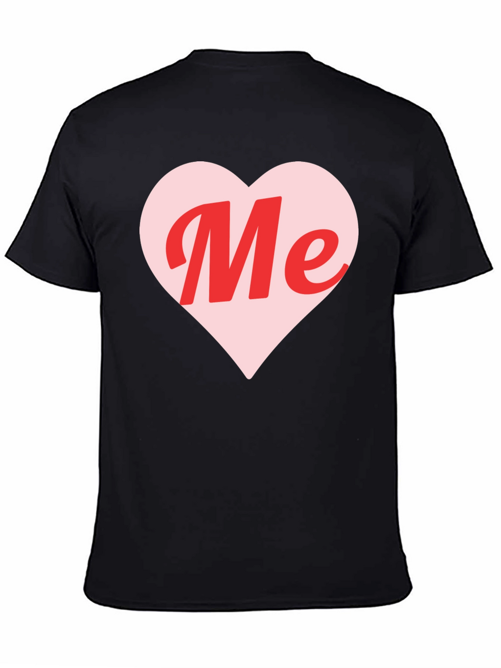 Me Heart Graphic Tee - Trendy Black T-Shirt