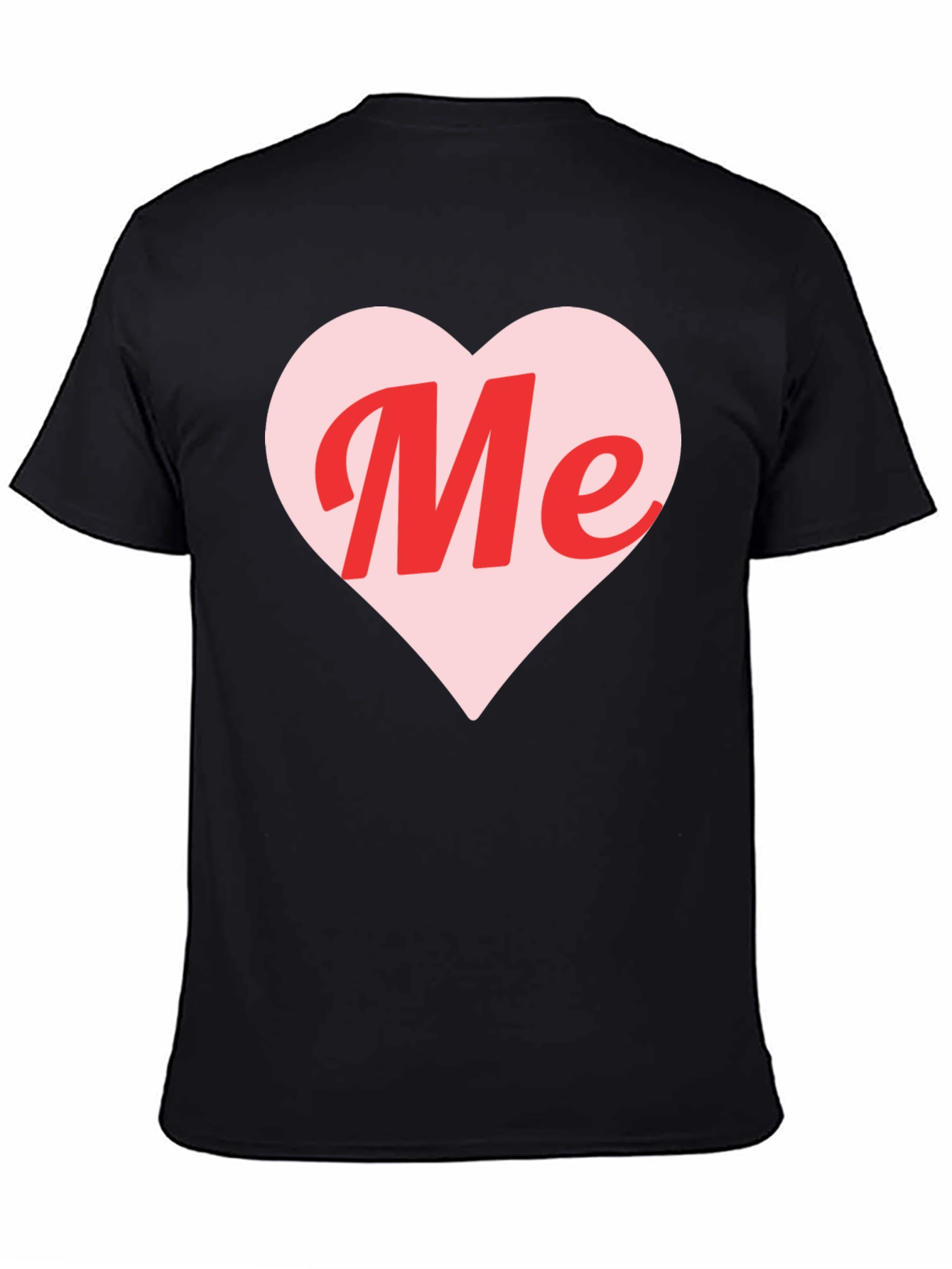 Me Heart Graphic Tee - Trendy Black T-Shirt