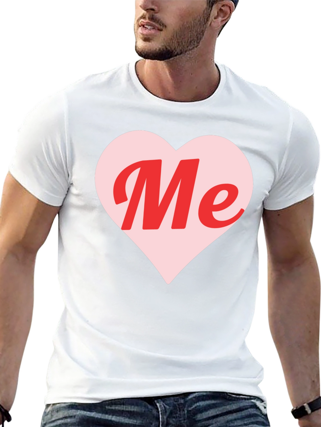 Me Heart Graphic Tee - Trendy Black T-Shirt