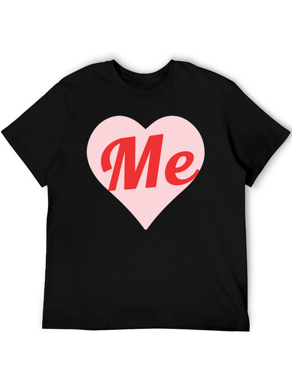 Me Heart Graphic Tee - Trendy Black T-Shirt