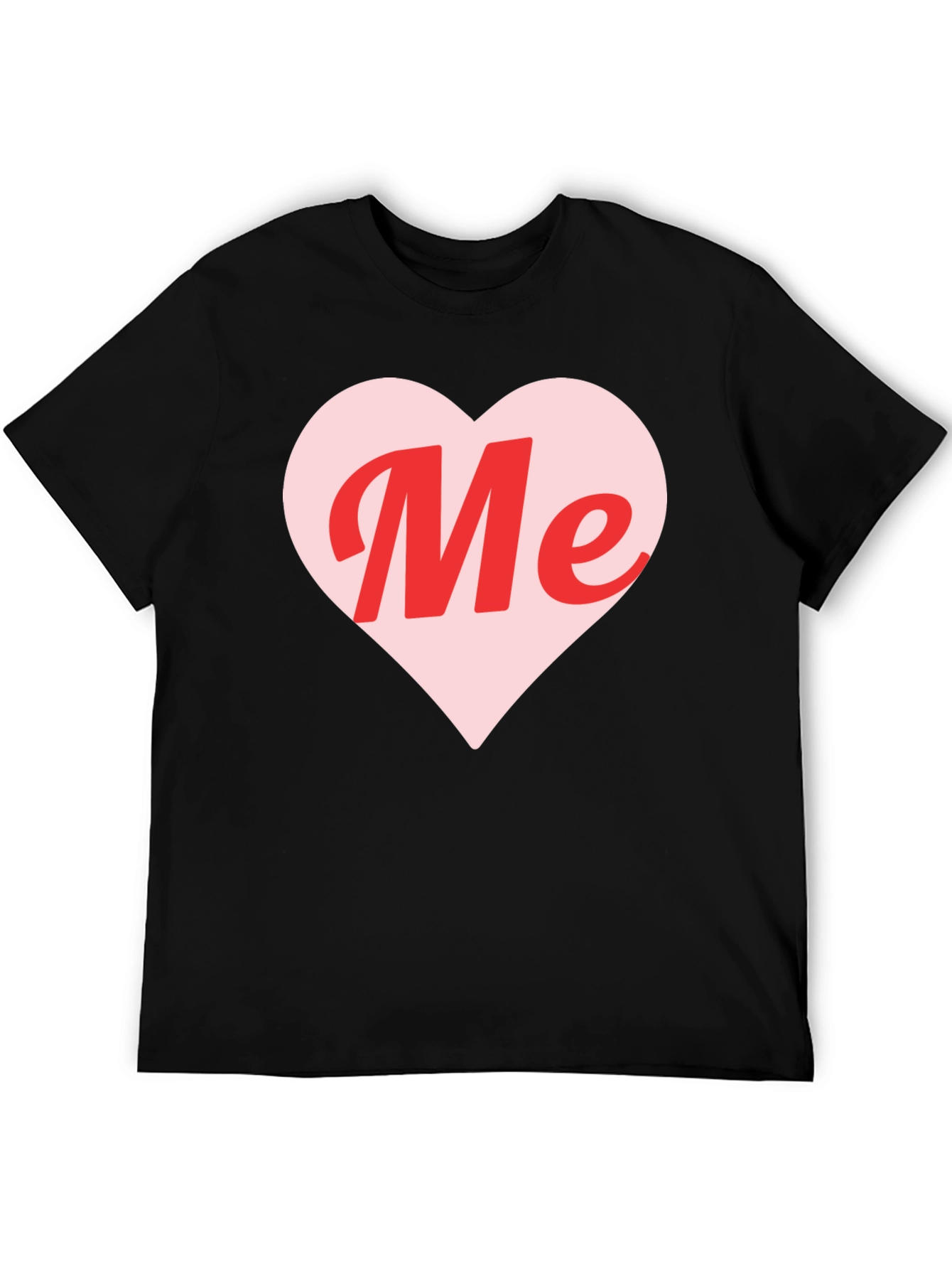Me Heart Graphic Tee - Trendy Black T-Shirt