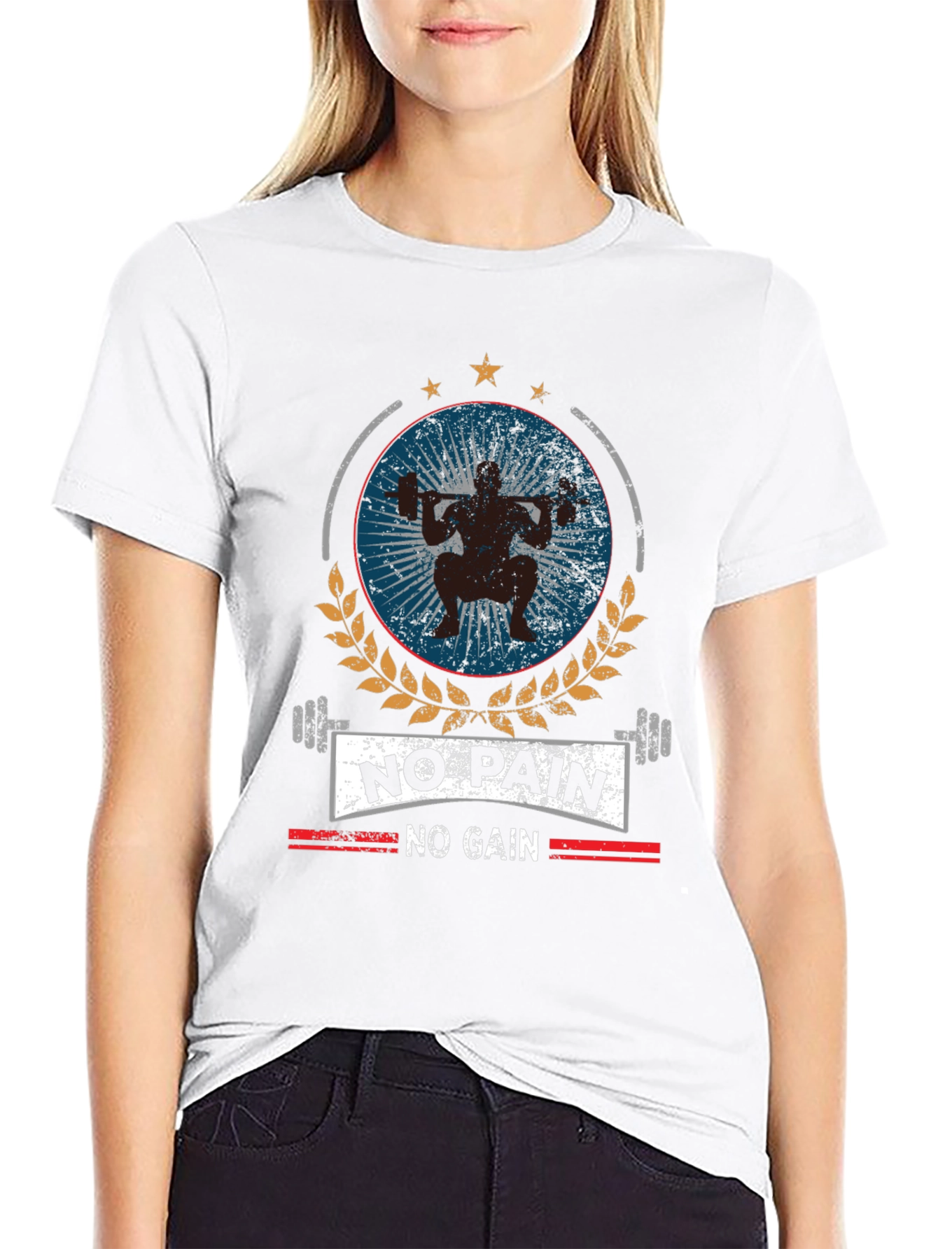 No Pain No Gain Gym T-Shirt | Workout Motivation