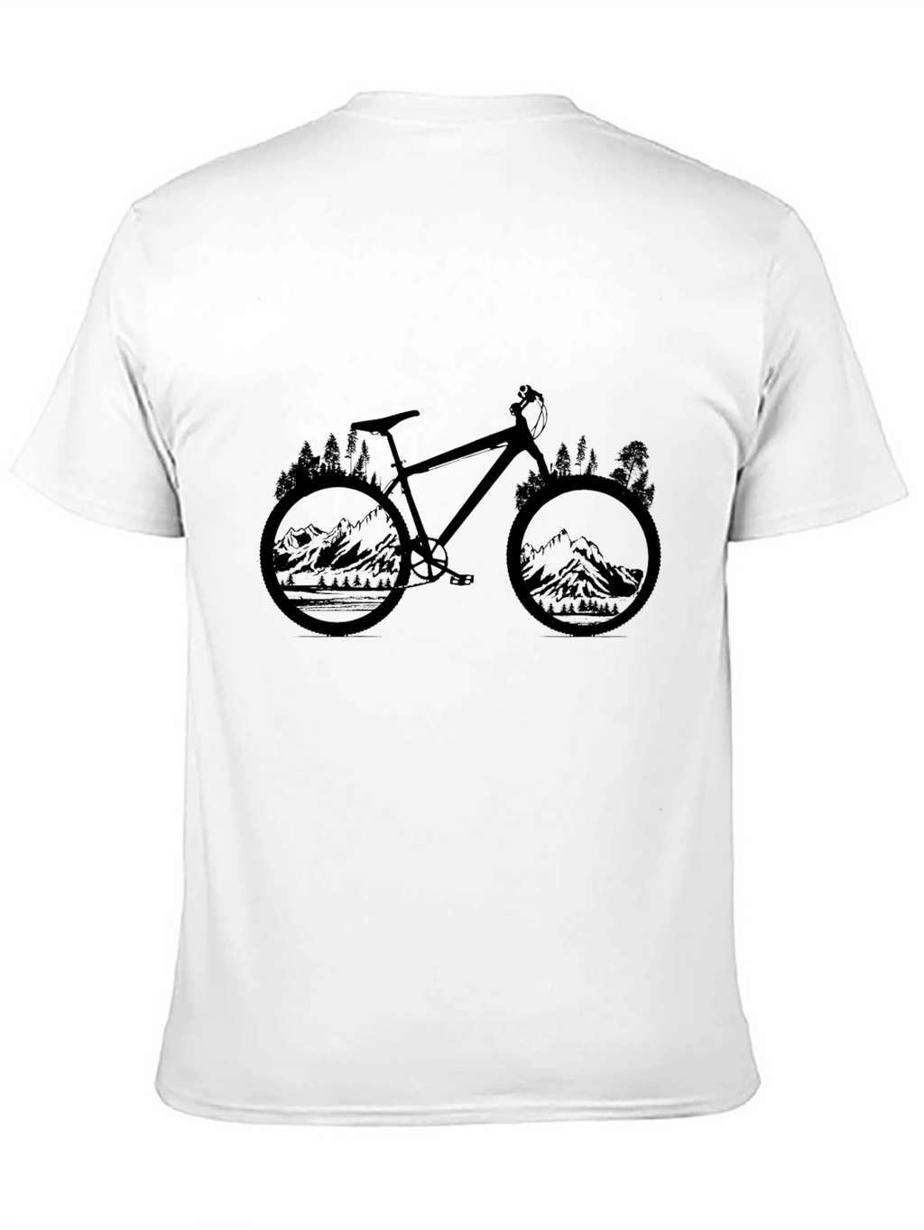 Mountain Bike Graphic Tee - Nature Lover Shirt